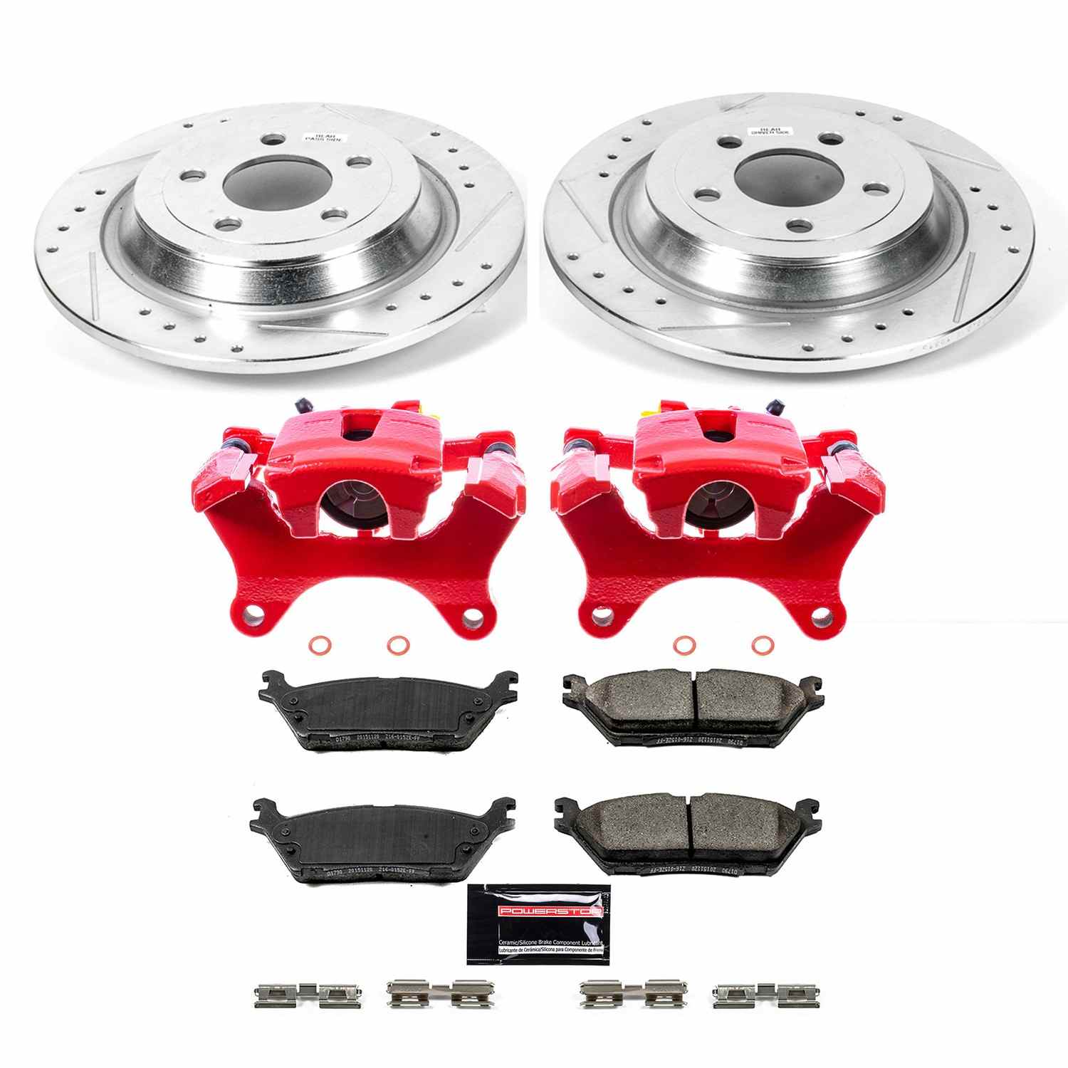 Power Stop 15-17 Ford F-150 Rear Z23 Evolution Sport Brake Kit w/Calipers