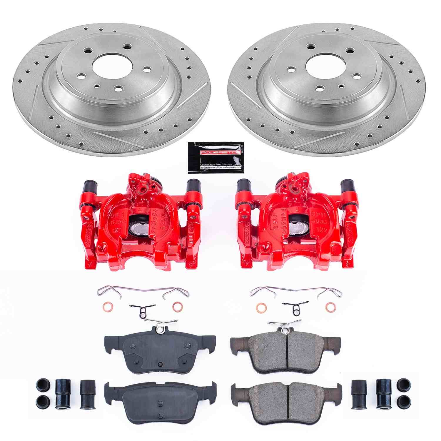 Power Stop 13-17 Ford Fusion Rear Z23 Evolution Sport Brake Kit w/Calipers