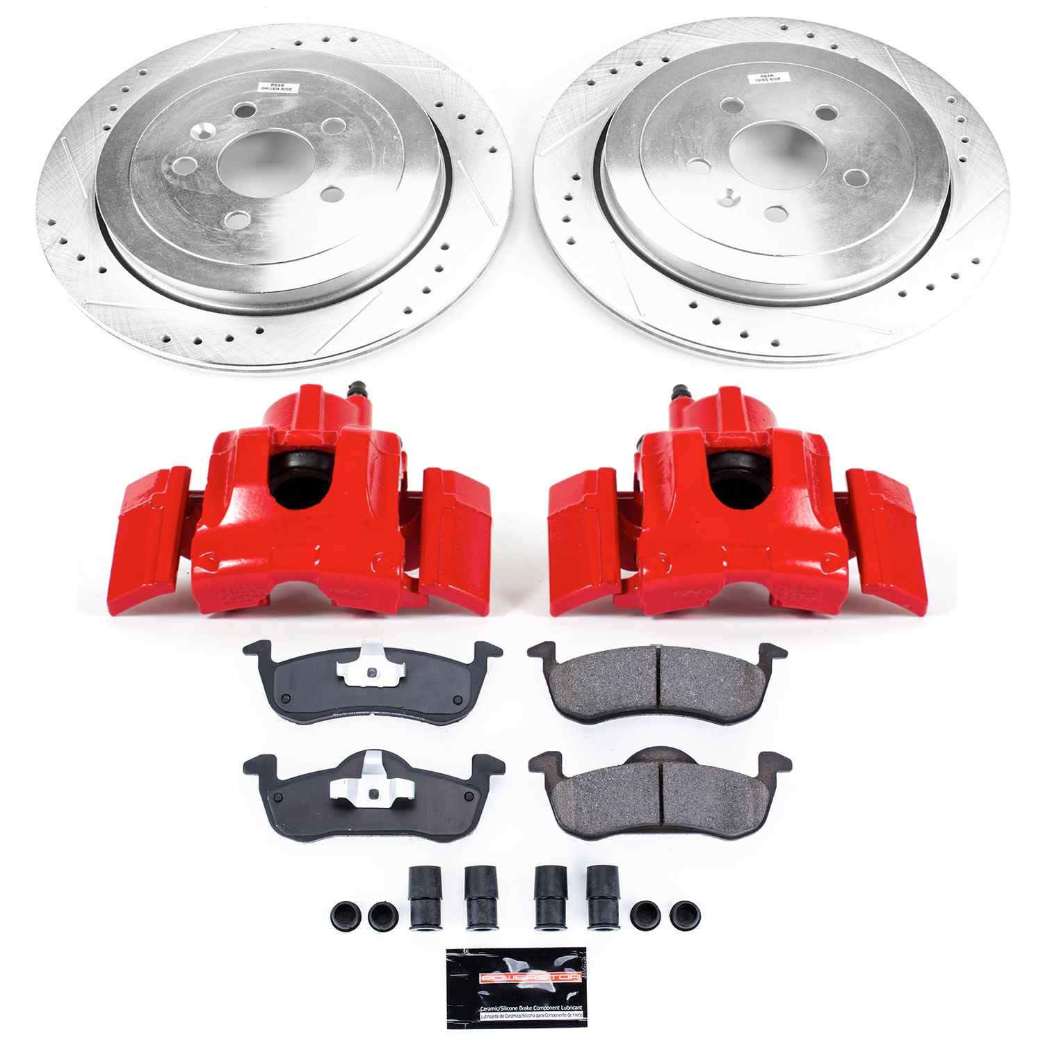 Power Stop 13-19 Lincoln MKT Rear Z23 Evolution Sport Brake Kit w/Calipers