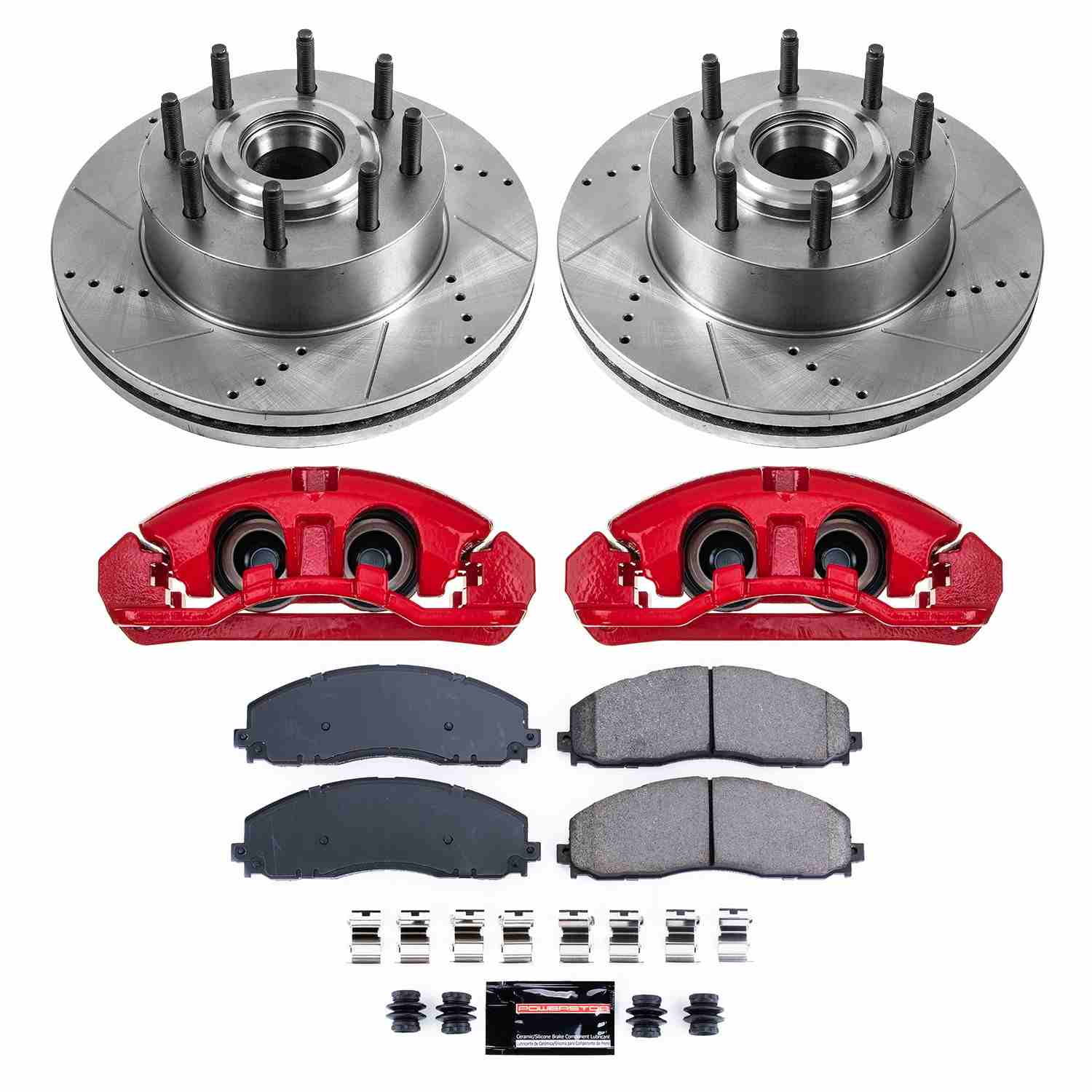 Power Stop 13-22 Ford F-350 Super Duty Front Z23 Evolution Kit w/Cals