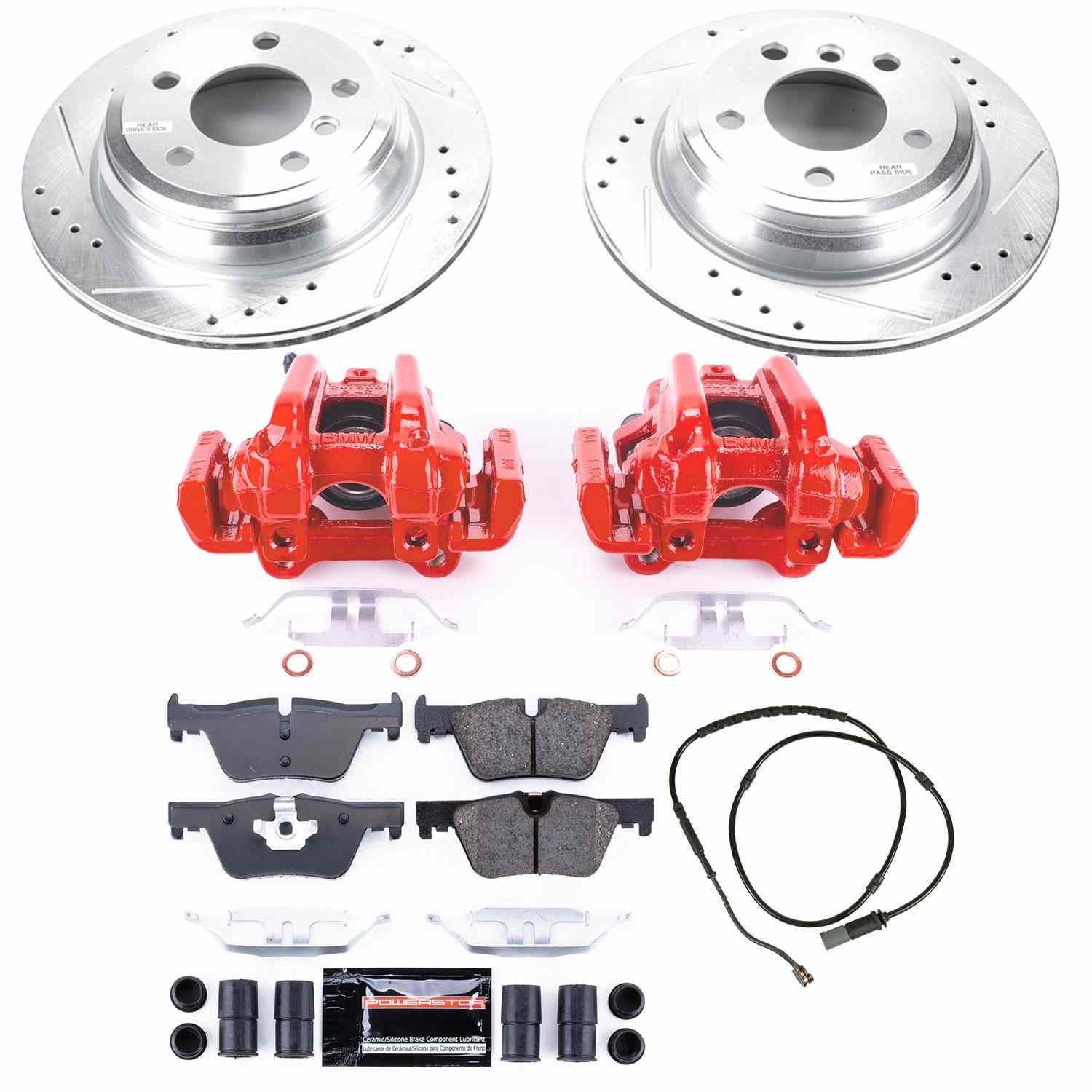 Power Stop 13-18 BMW 320i xDrive Rear Z23 Evolution Sport Brake Kit w/Calipers