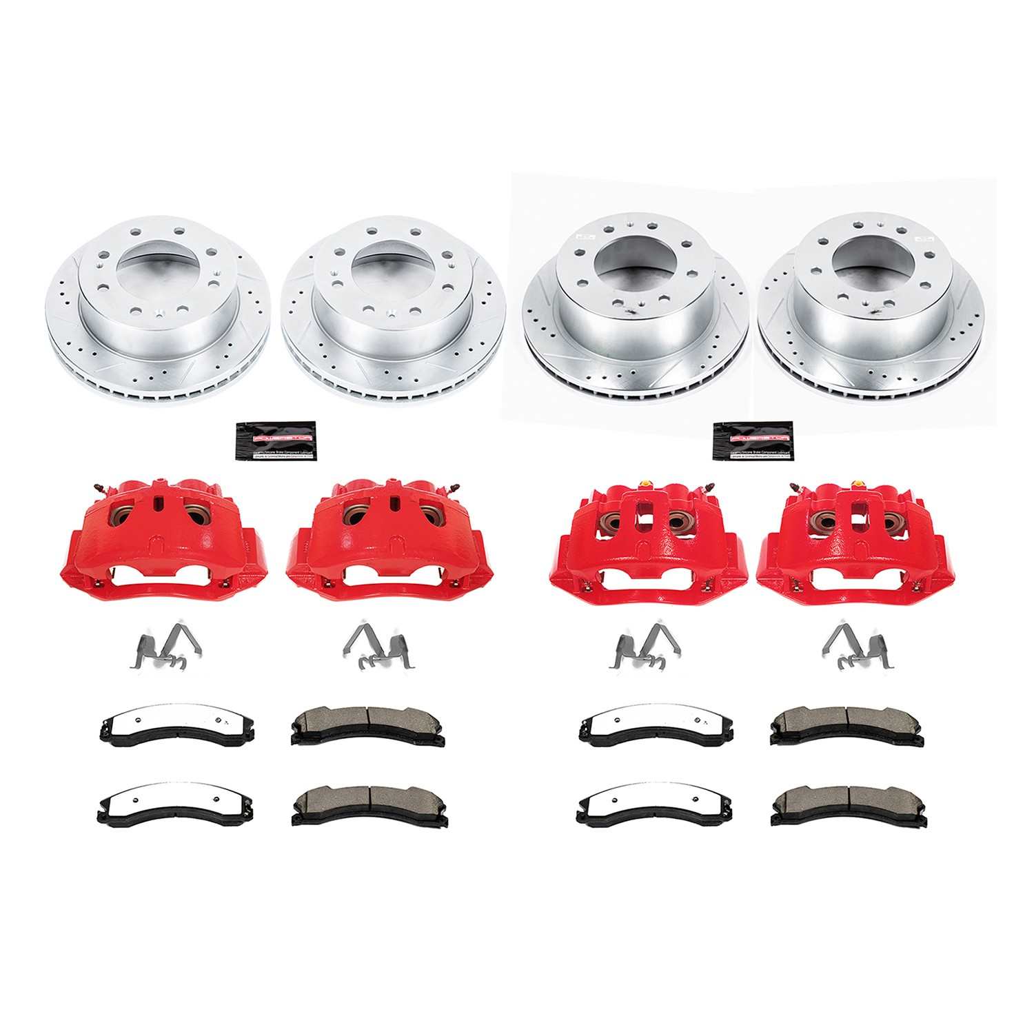 Power Stop 15-19 Chevrolet Silverado 2500 HD Front & Rear Z36 Truck & Tow Kit w/Calipers