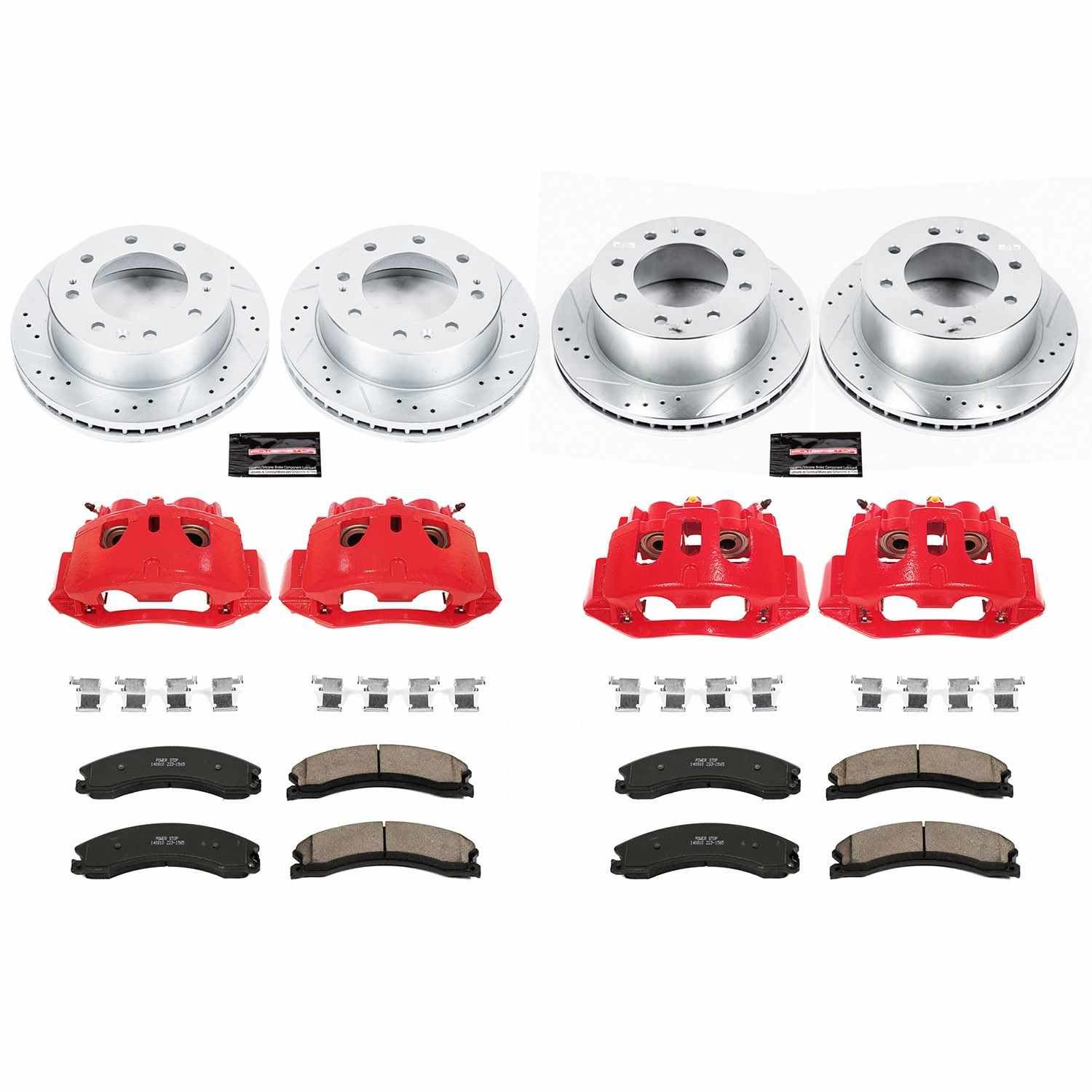 Power Stop 15-19 Chevrolet Silverado 2500 HD Front & Rear Z23 Evolution Kit w/Cals