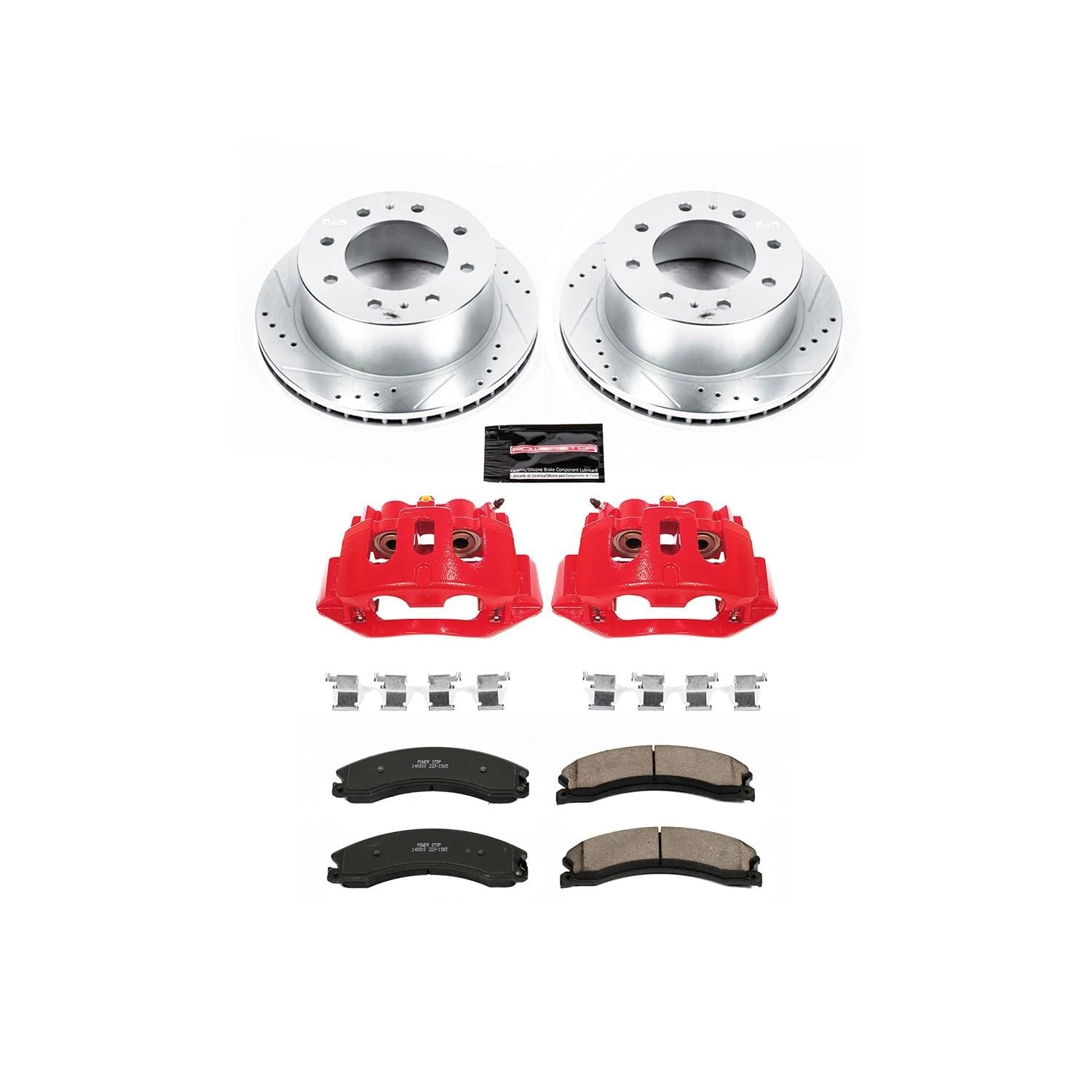 Power Stop 15-19 Chevrolet Silverado 2500 HD Rear Z23 Evolution Kit w/Cals