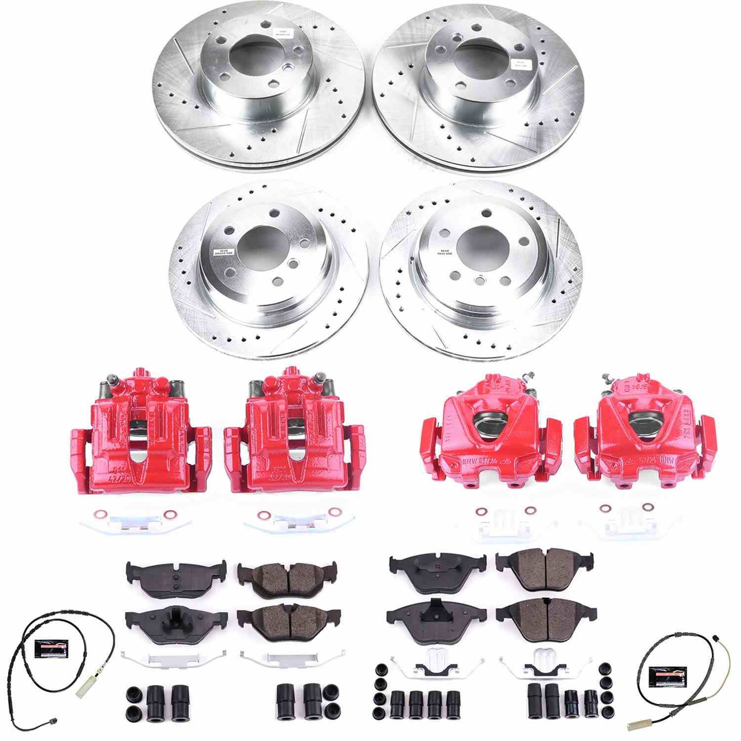 Power Stop 13-15 BMW X1 Front & Rear Z23 Evolution Sport Brake Kit w/Calipers