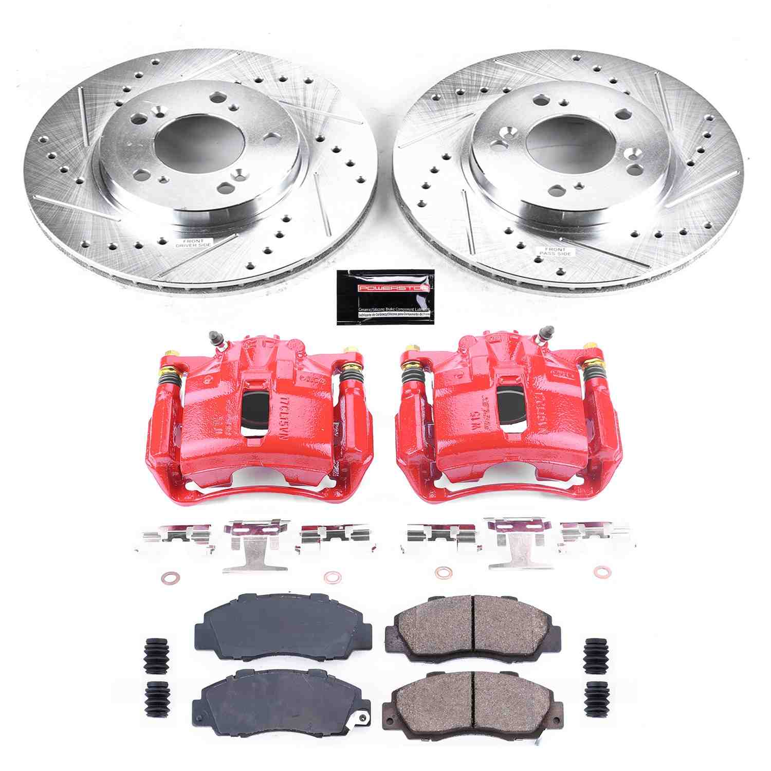 Power Stop 91-95 Acura Legend Front Z23 Evolution Sport Brake Kit w/Calipers