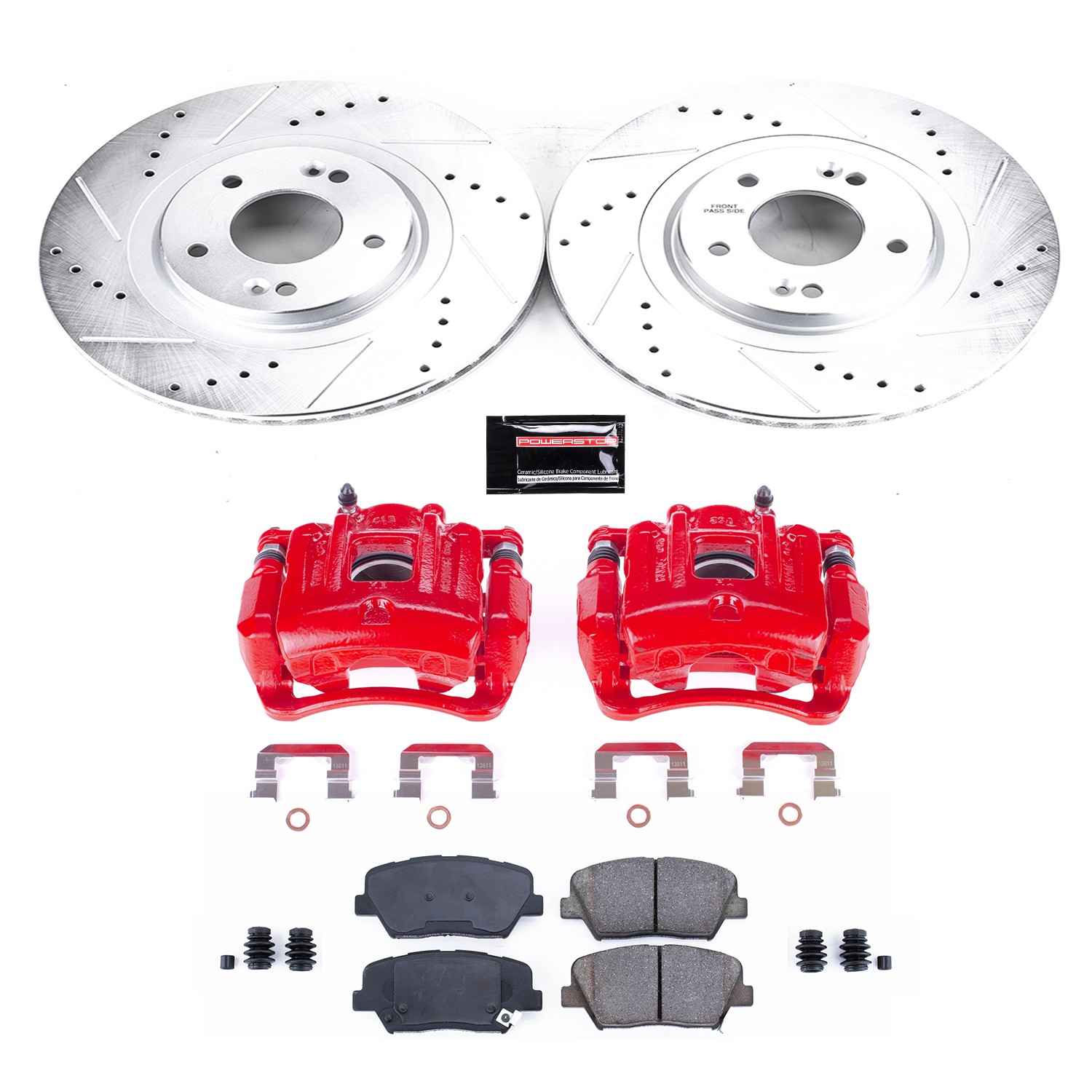 Power Stop 15-19 Kia Sorento Front Z23 Evolution Sport Brake Kit w/Calipers