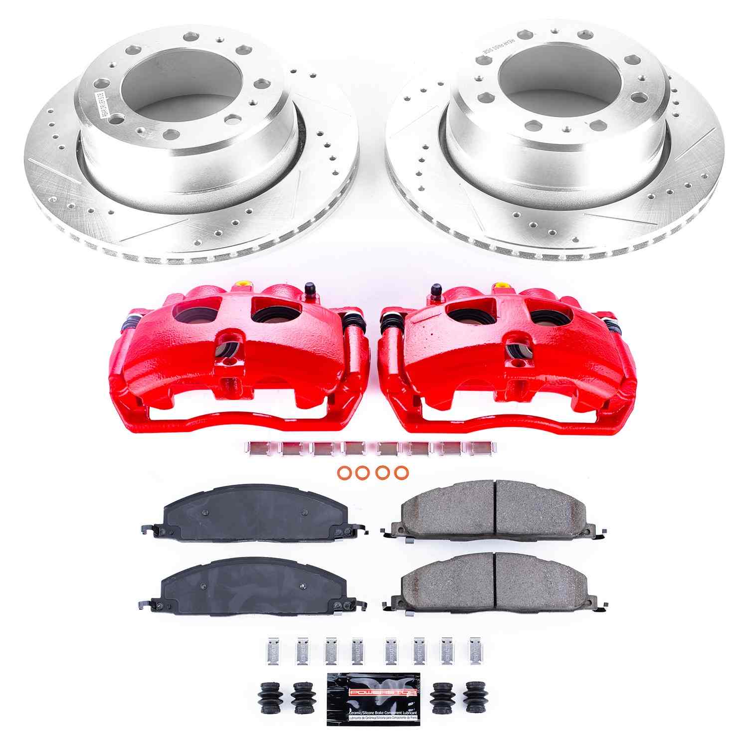 Power Stop 13-18 Ram 3500 Rear Z23 Evolution Kit w/Cals