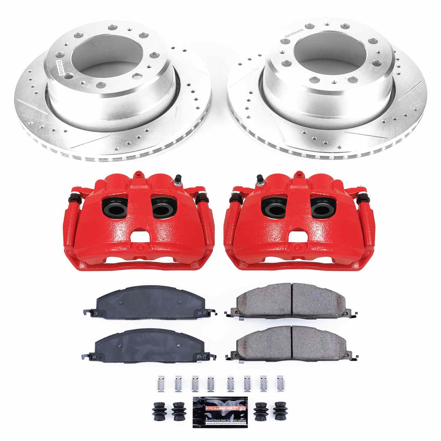 Power Stop 13-18 Ram 3500 Rear Z23 Evolution Kit w/Cals