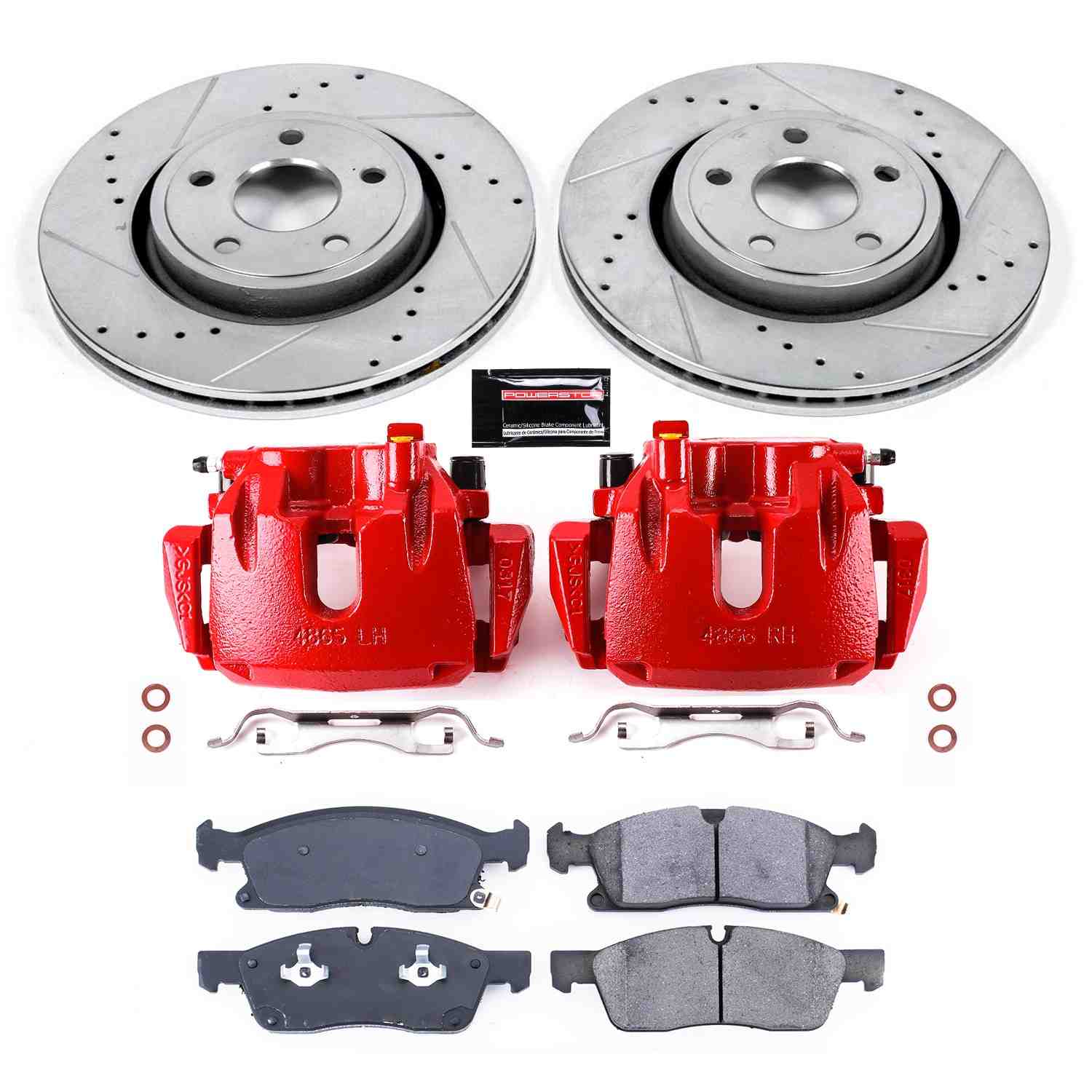 Power Stop 16-19 Jeep Grand Cherokee Front Z23 Evolution Sport Brake Kit w/Calipers