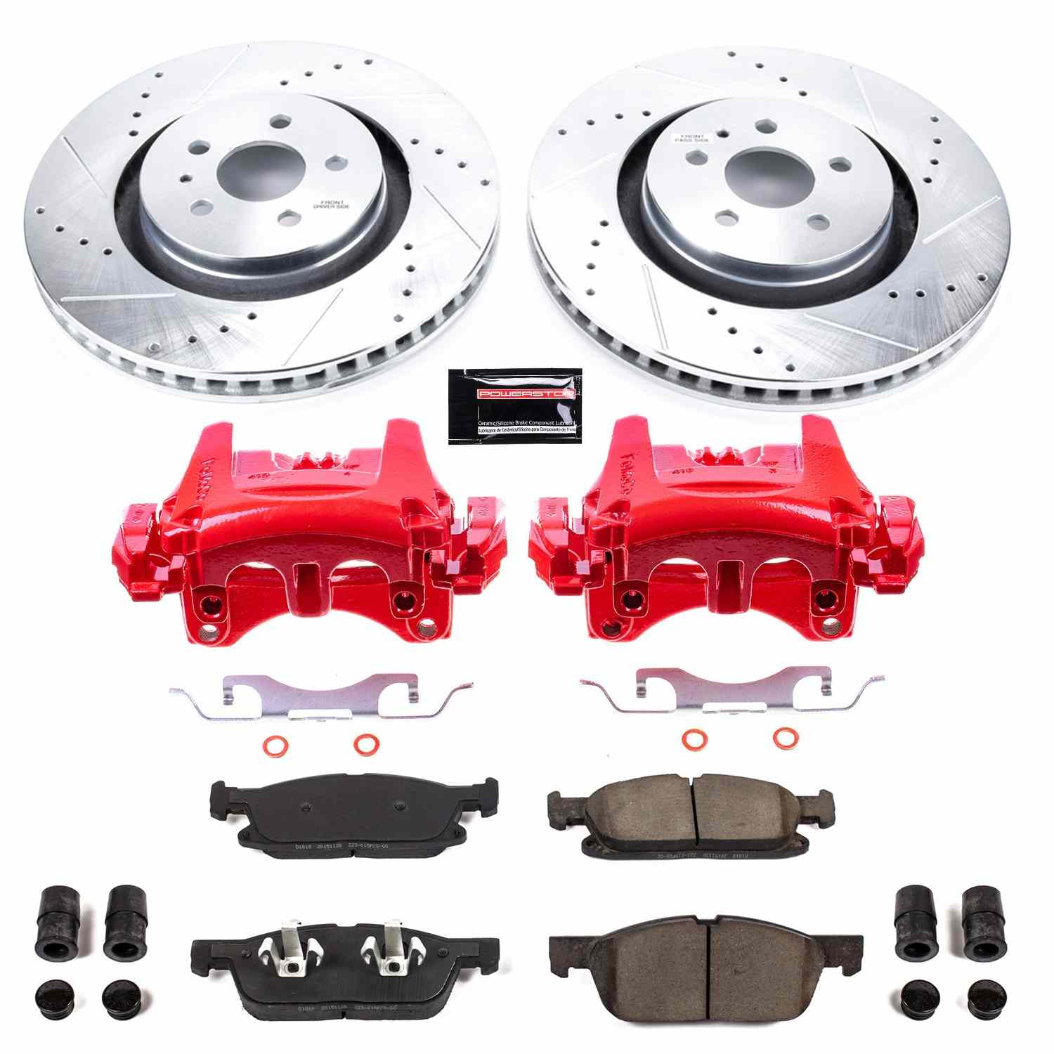 Power Stop 15-19 Ford Edge Front Z23 Evolution Sport Brake Kit w/Calipers