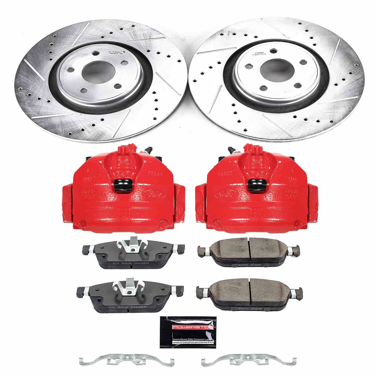 Power Stop 15-18 Ford Focus Front Z23 Evolution Sport Brake Kit w/Calipers
