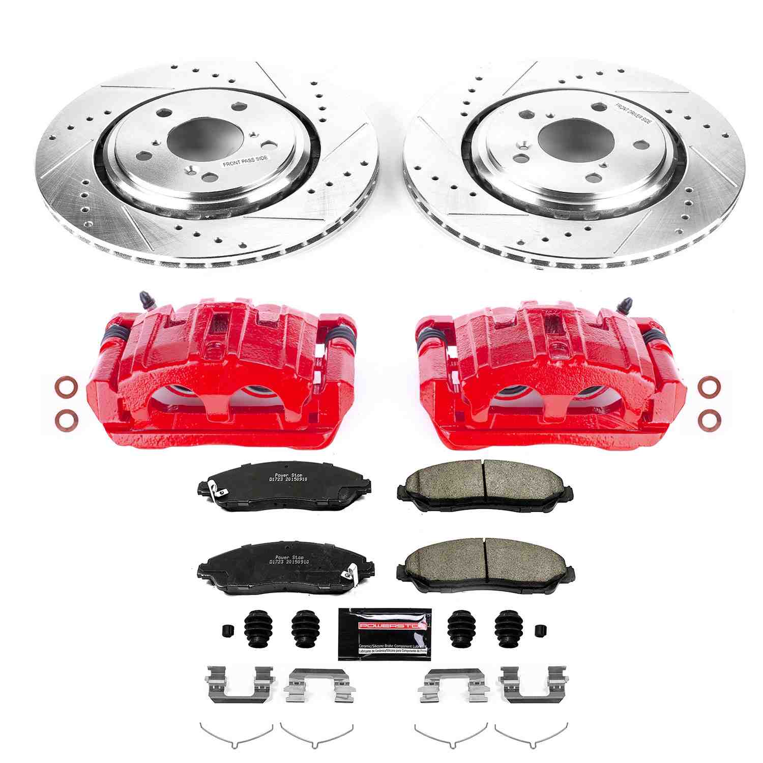 Power Stop 17-19 Acura MDX Front Z23 Evolution Sport Brake Kit w/Calipers