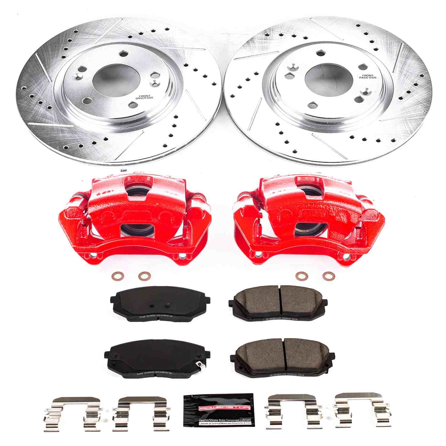 Power Stop 16-19 Hyundai Sonata Front Z23 Evolution Sport Brake Kit w/Calipers