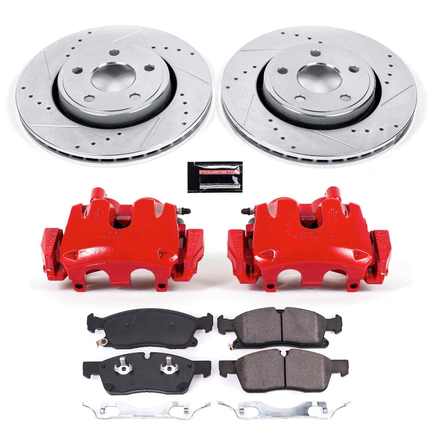 Power Stop 17-19 Jeep Grand Cherokee Front Z23 Evolution Sport Brake Kit w/Calipers