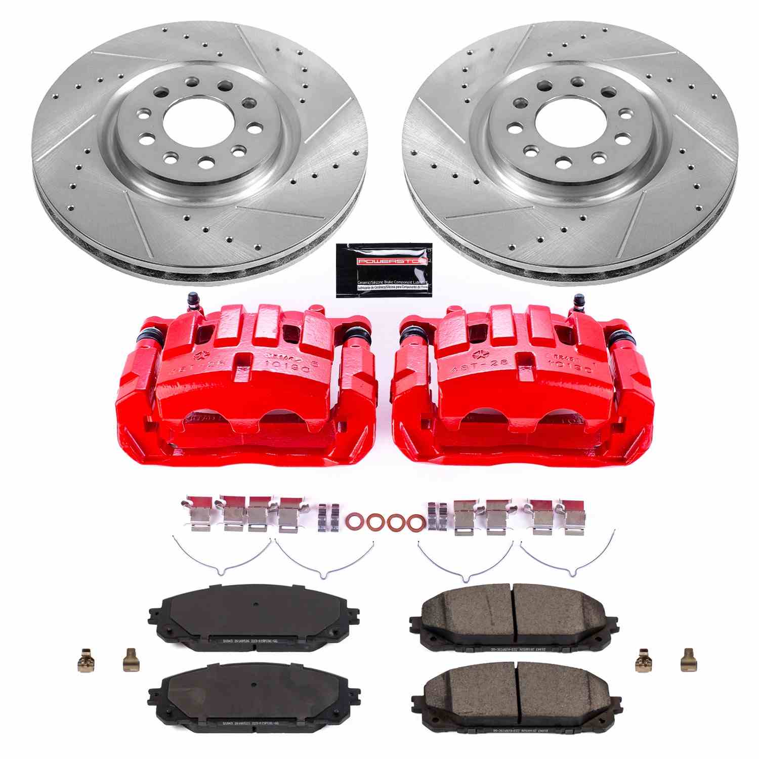 Power Stop 17-19 Jeep Cherokee Front Z23 Evolution Sport Brake Kit w/Calipers