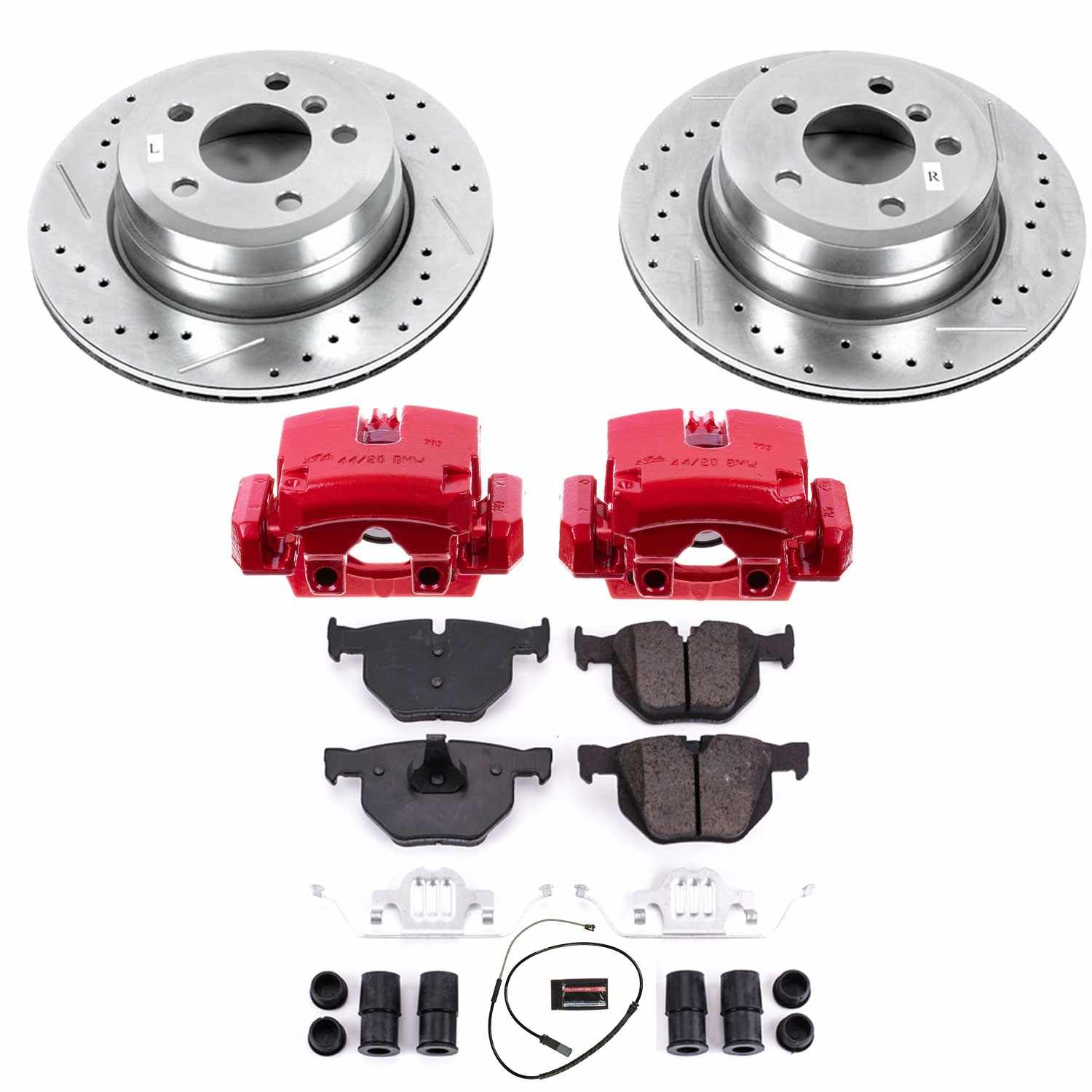 Power Stop 16-18 BMW X5 Rear Z23 Evolution Sport Brake Kit w/Calipers