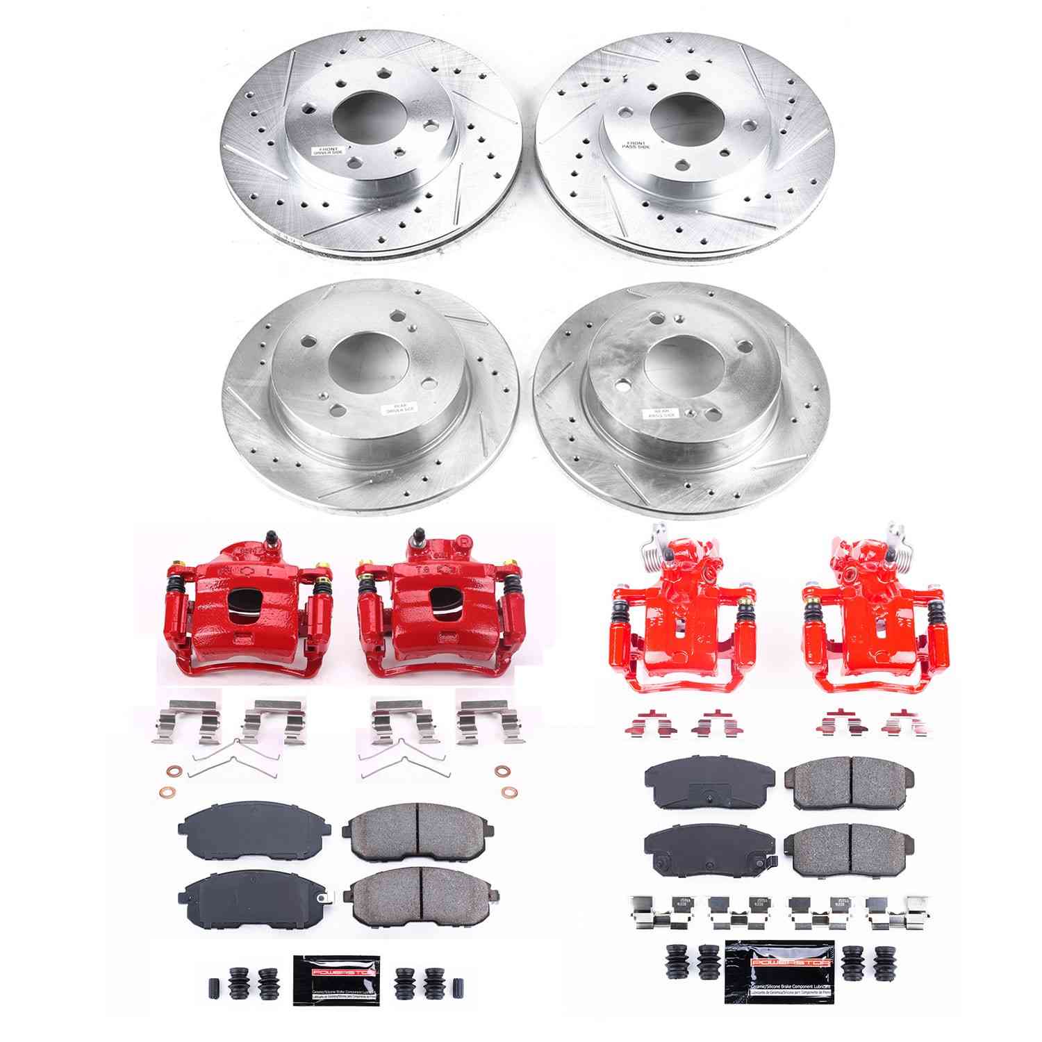 Power Stop 02-06 Nissan Sentra Front & Rear Z23 Evolution Sport Brake Kit w/Calipers