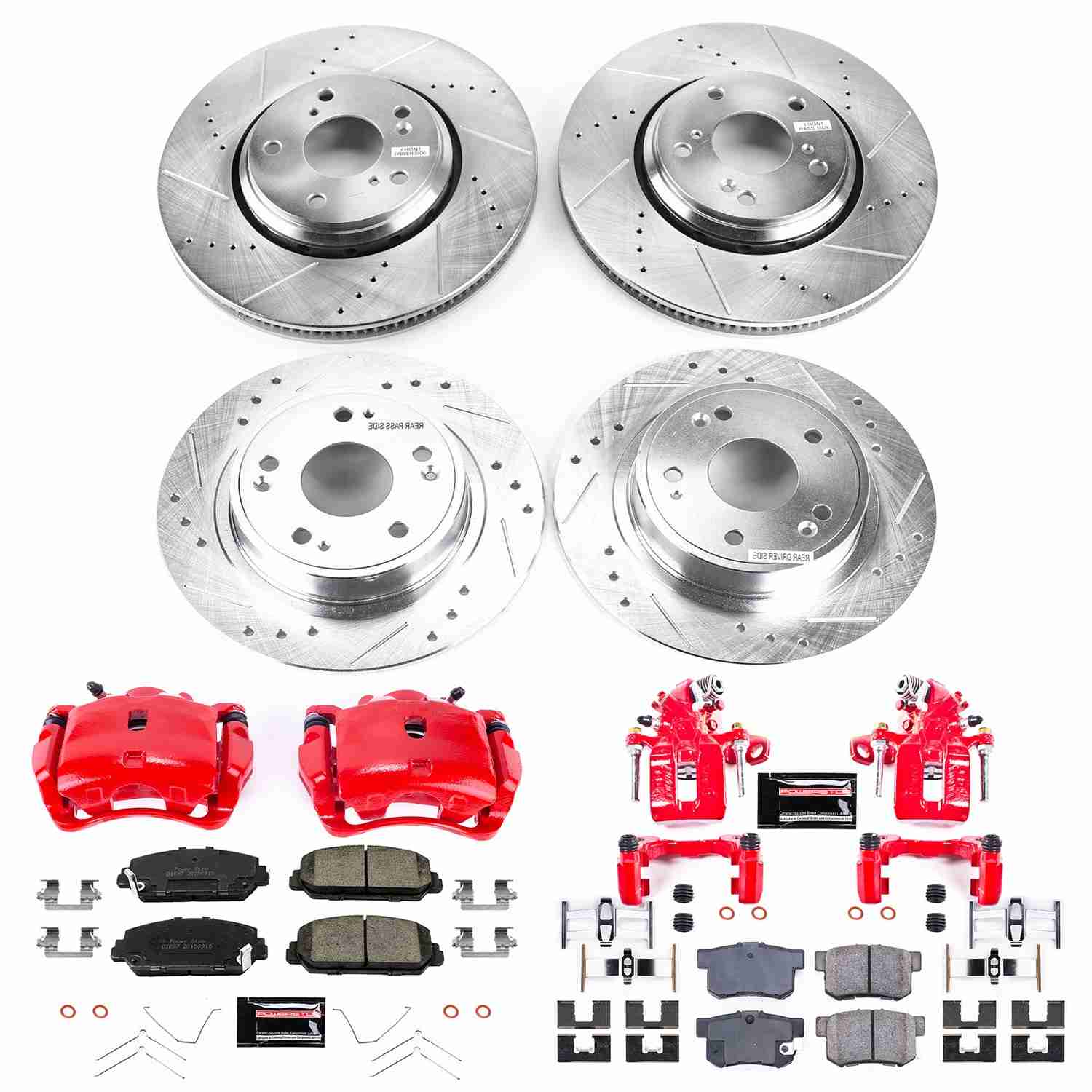 Power Stop 17-18 Acura ILX Front and Rear Z23 Evolution Kit w/Calipers