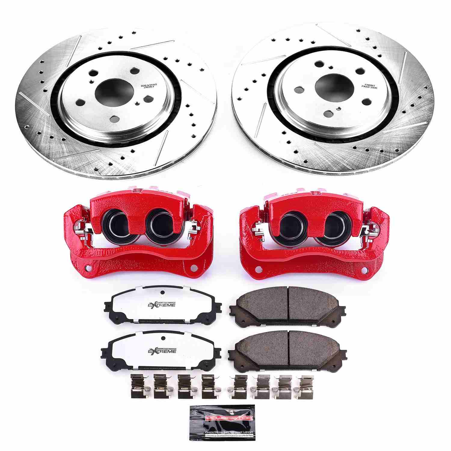 Power Stop 18-21 Lexus RX450hL Front Z36 Truck & Tow Kit w/Cals