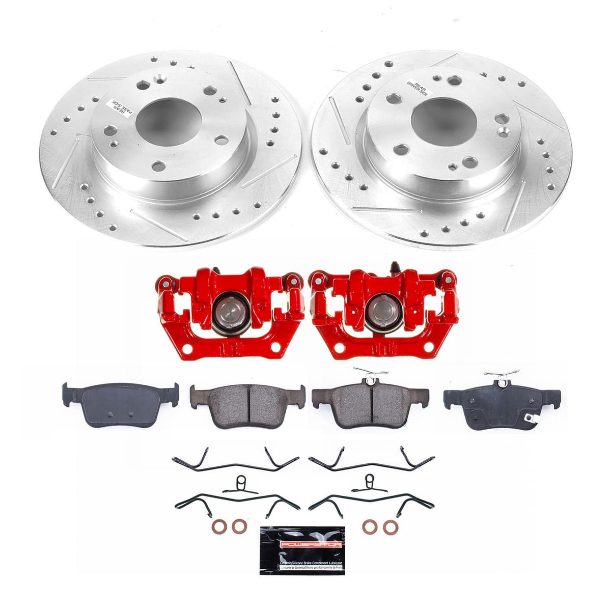 Power Stop 16-21 Honda Civic Rear Z23 Evolution Kit w/Calipers