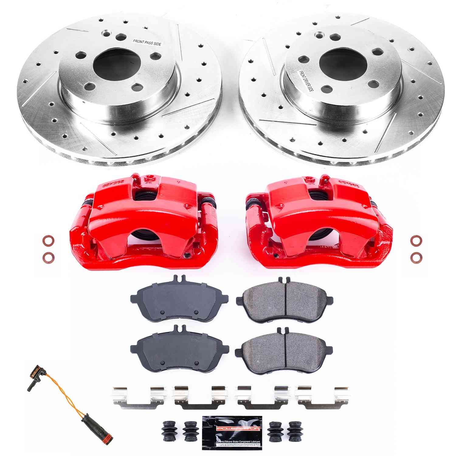 Power Stop 12-16 Mercedes-Benz C250 Front Z23 Evolution Sport Brake Kit w/Calipers
