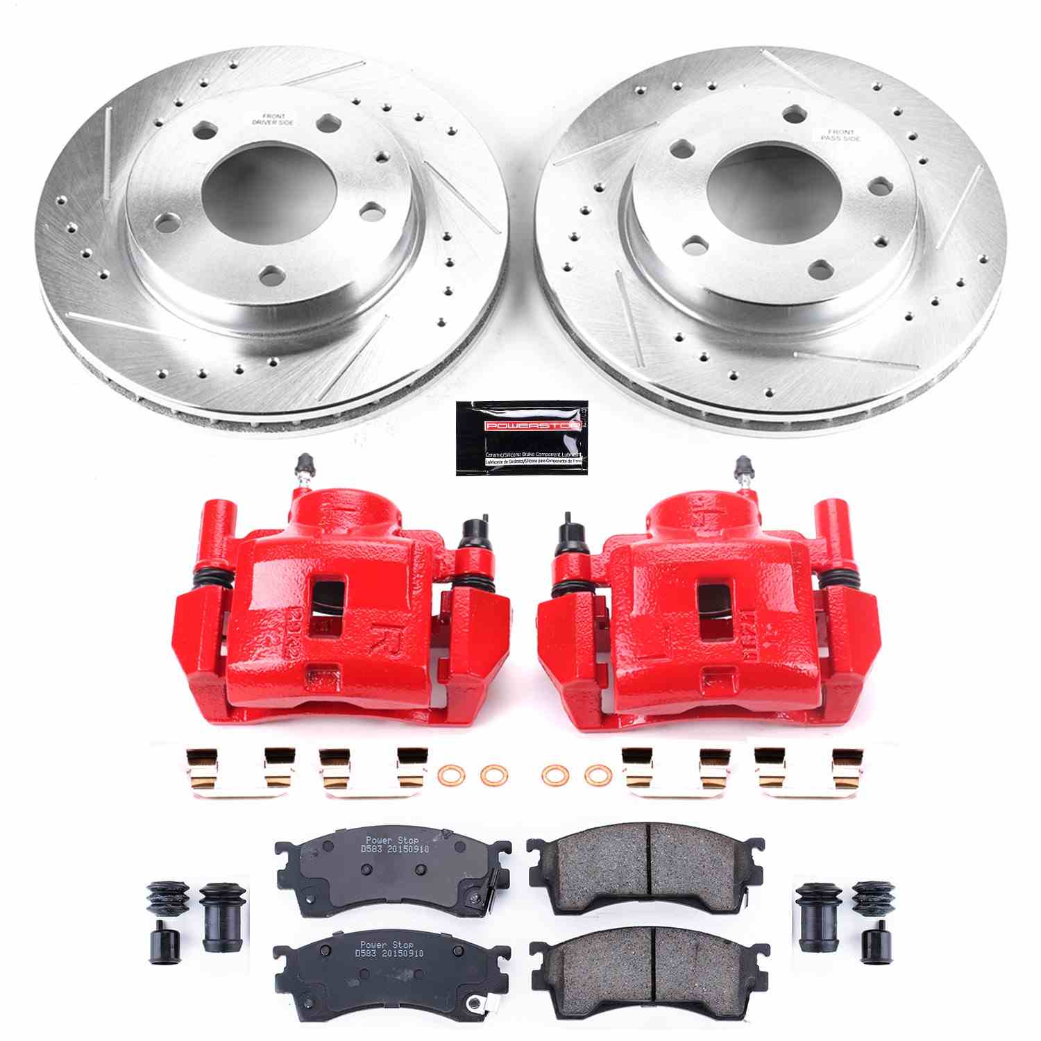 Power Stop 93-97 Ford Probe Front Z23 Evolution Sport Brake Kit w/Calipers