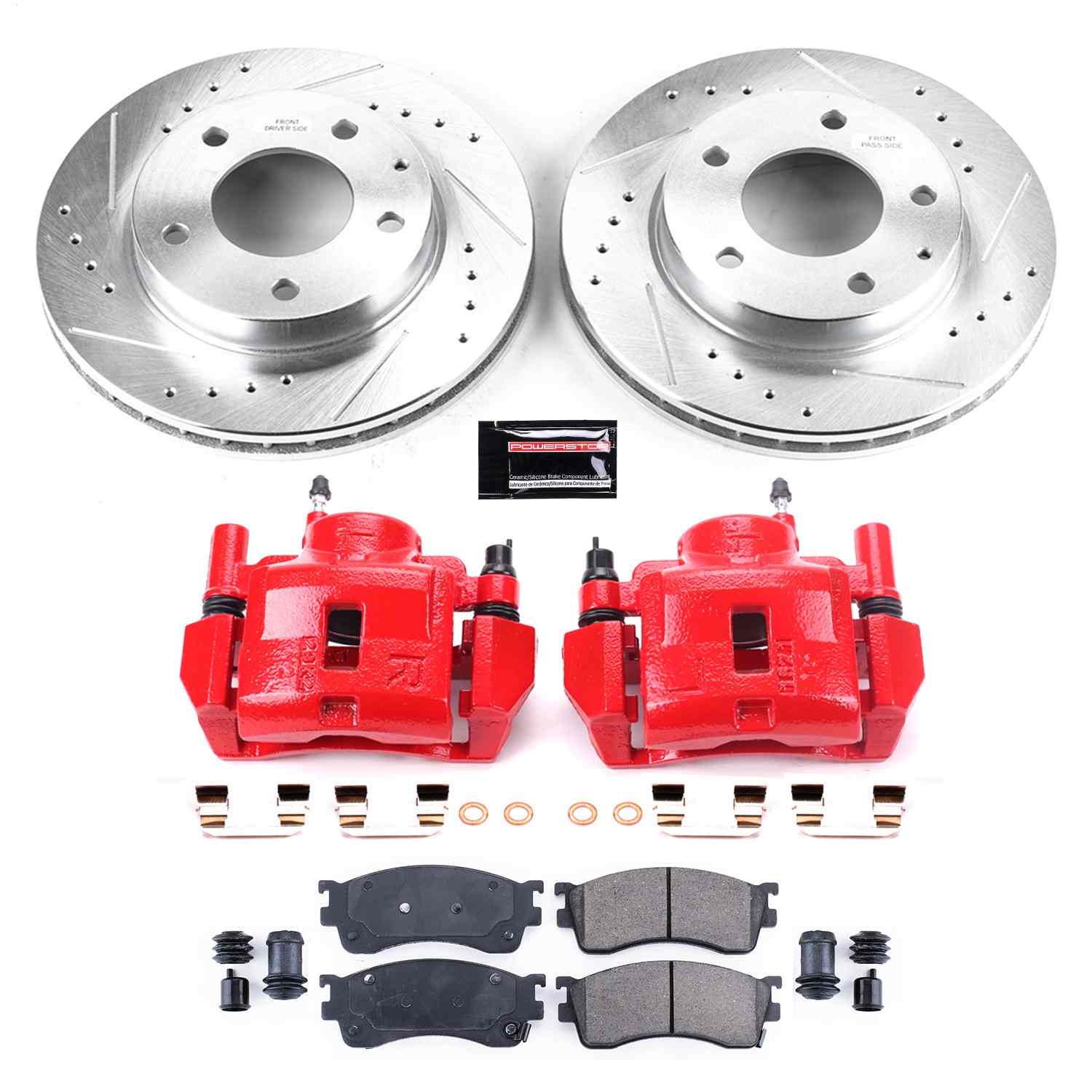 Power Stop 01-03 Mazda Protege Front Z23 Evolution Sport Brake Kit w/Calipers