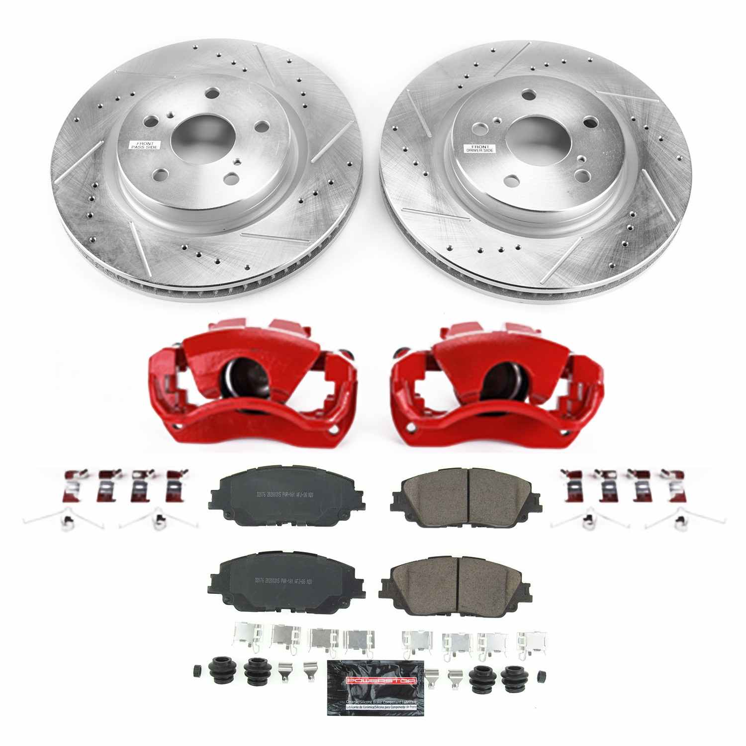 Power Stop 2019 Lexus ES300h Front Z23 Evolution Kit W/Cals