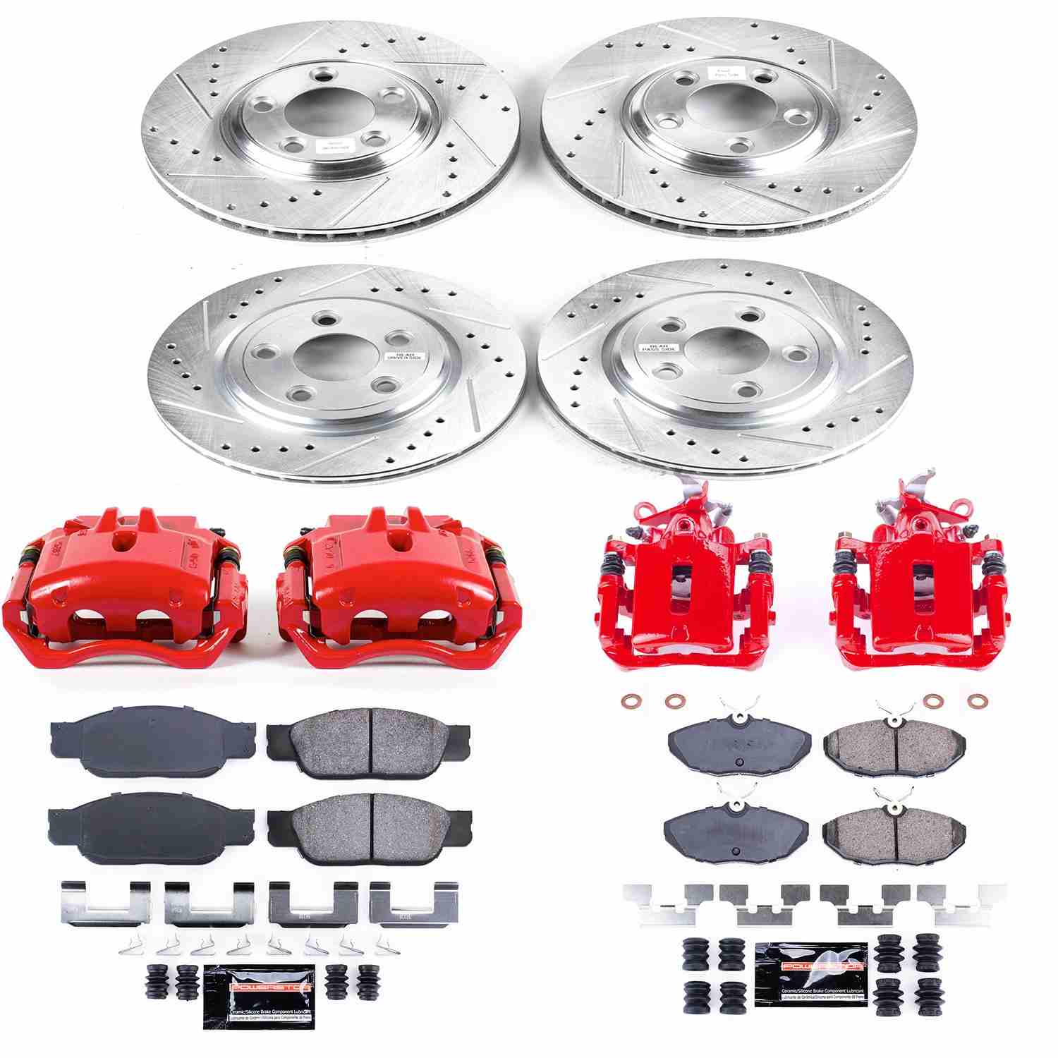 Power Stop 03-06 Lincoln LS Front & Rear Z23 Evolution Sport Brake Kit w/Calipers