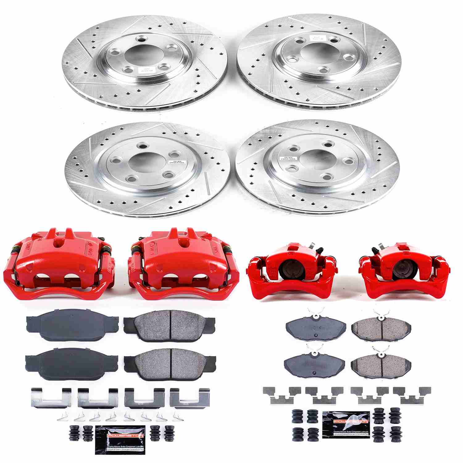 Power Stop 00-02 Lincoln LS Front & Rear Z23 Evolution Sport Brake Kit w/Calipers