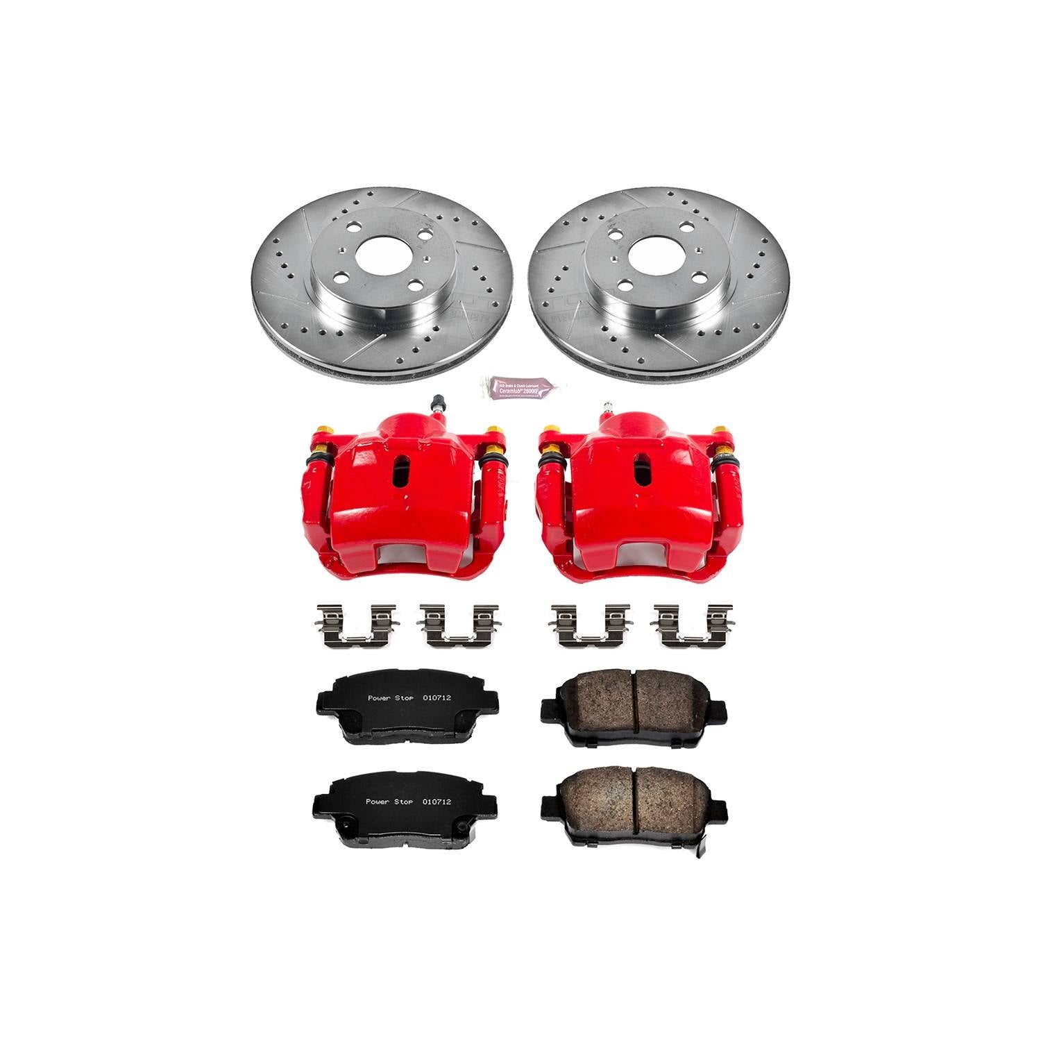 Power Stop 01-05 Toyota Echo Front Z23 Evolution Sport Brake Kit w/Calipers