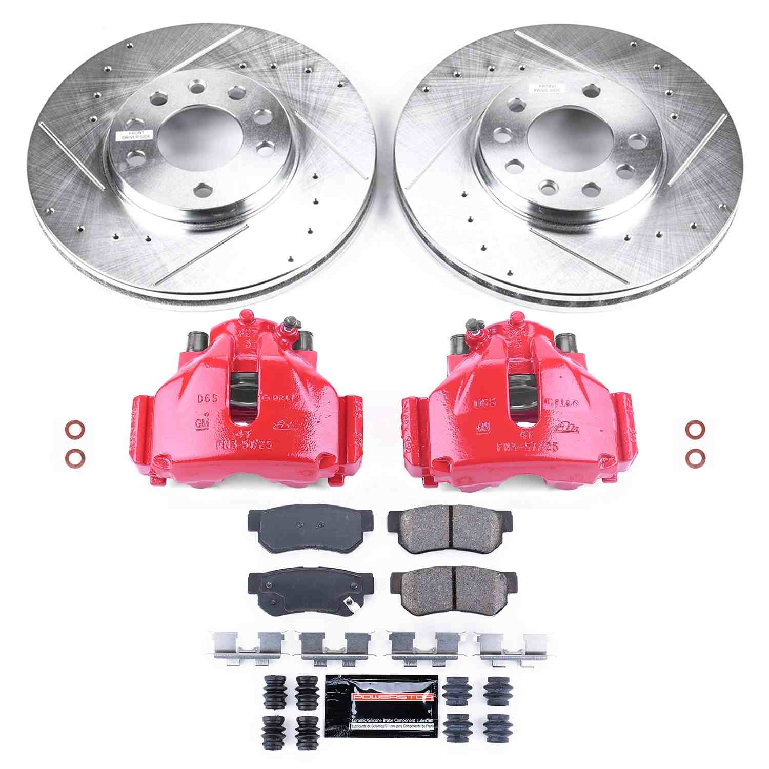 Power Stop 99-03 Saab 9-3 Front Z23 Evolution Sport Brake Kit w/Calipers
