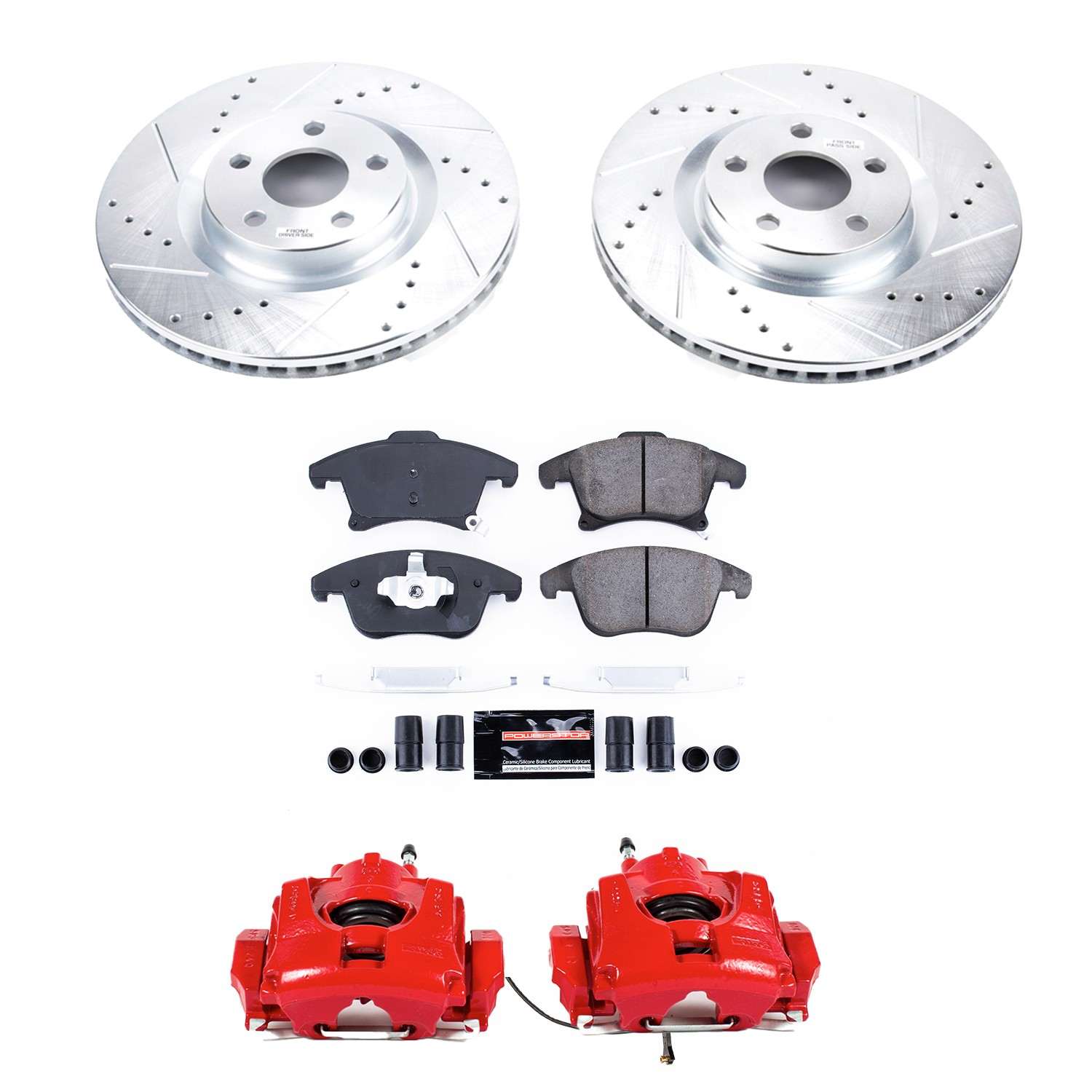 Power Stop 19-20 Ford Police Responder Hybrid Front Z23 Evolution Sport Brake Kit w/Calipers