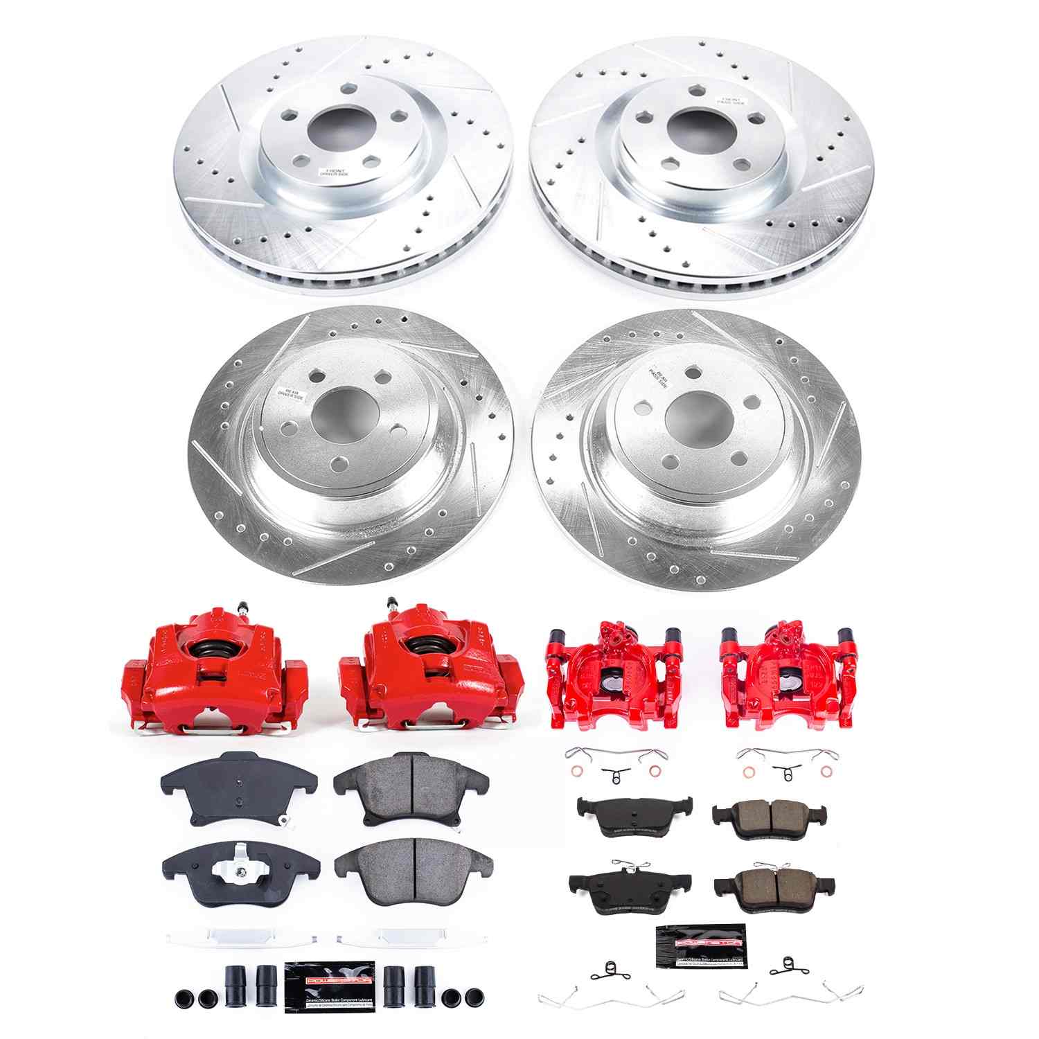 Power Stop 19-20 Ford Police Responder Hybrid Front & Rear Z23 Evolution Kit w/Calipers