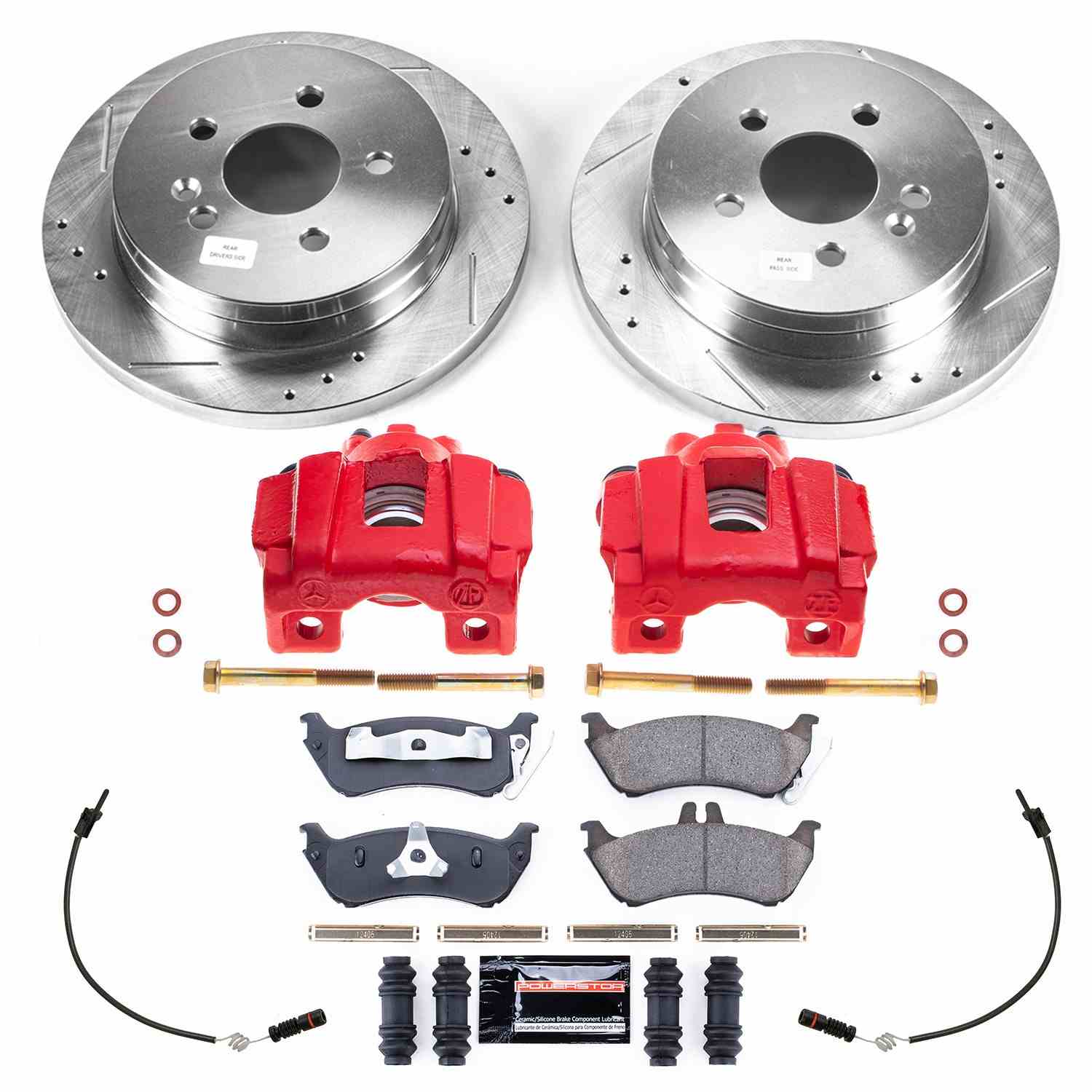 Power Stop 98-03 Mercedes-Benz ML320 Rear Z23 Evolution Sport Brake Kit w/Calipers