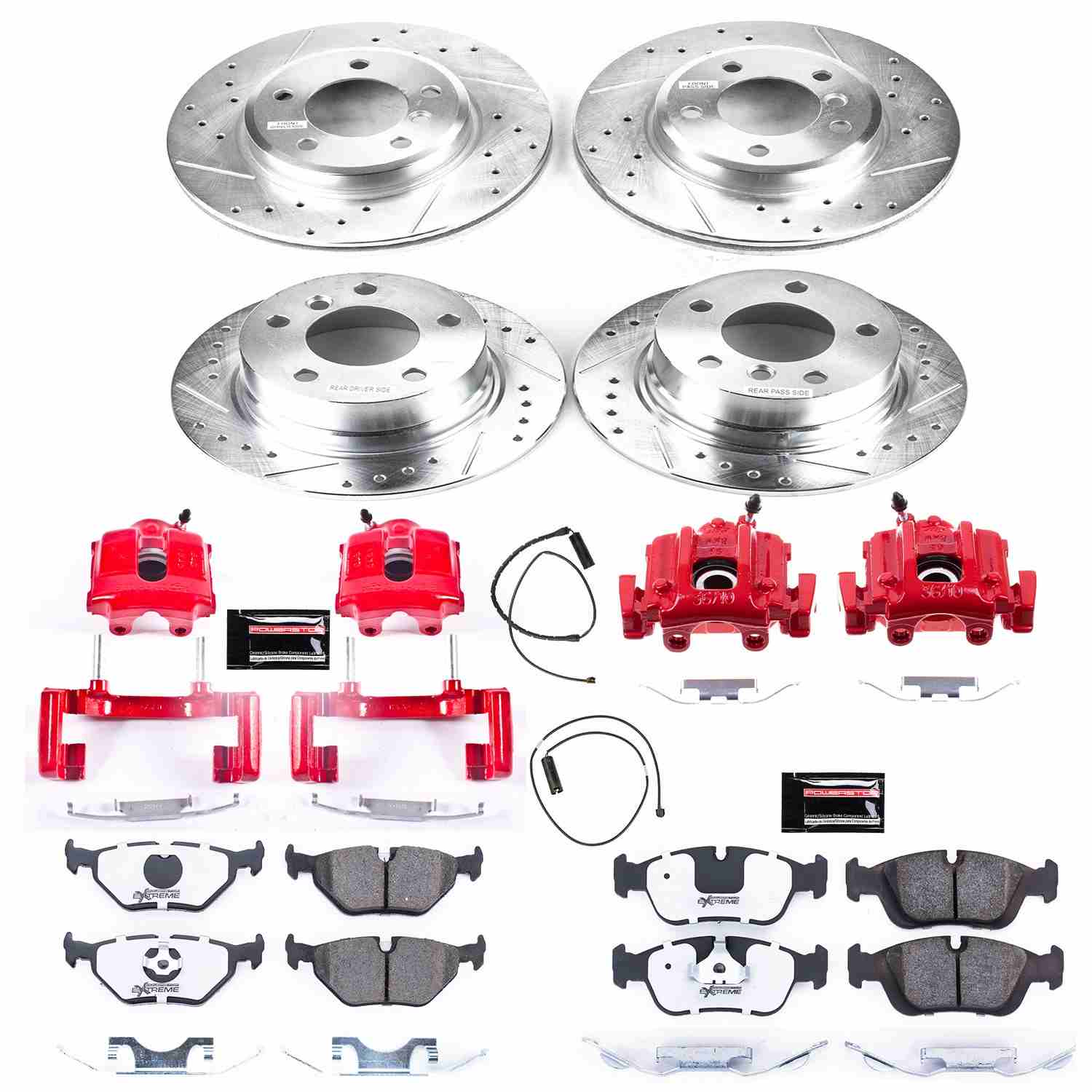 Power Stop 01-02 BMW Z3 Front & Rear Z26 Street Warrior Brake Kit w/Calipers