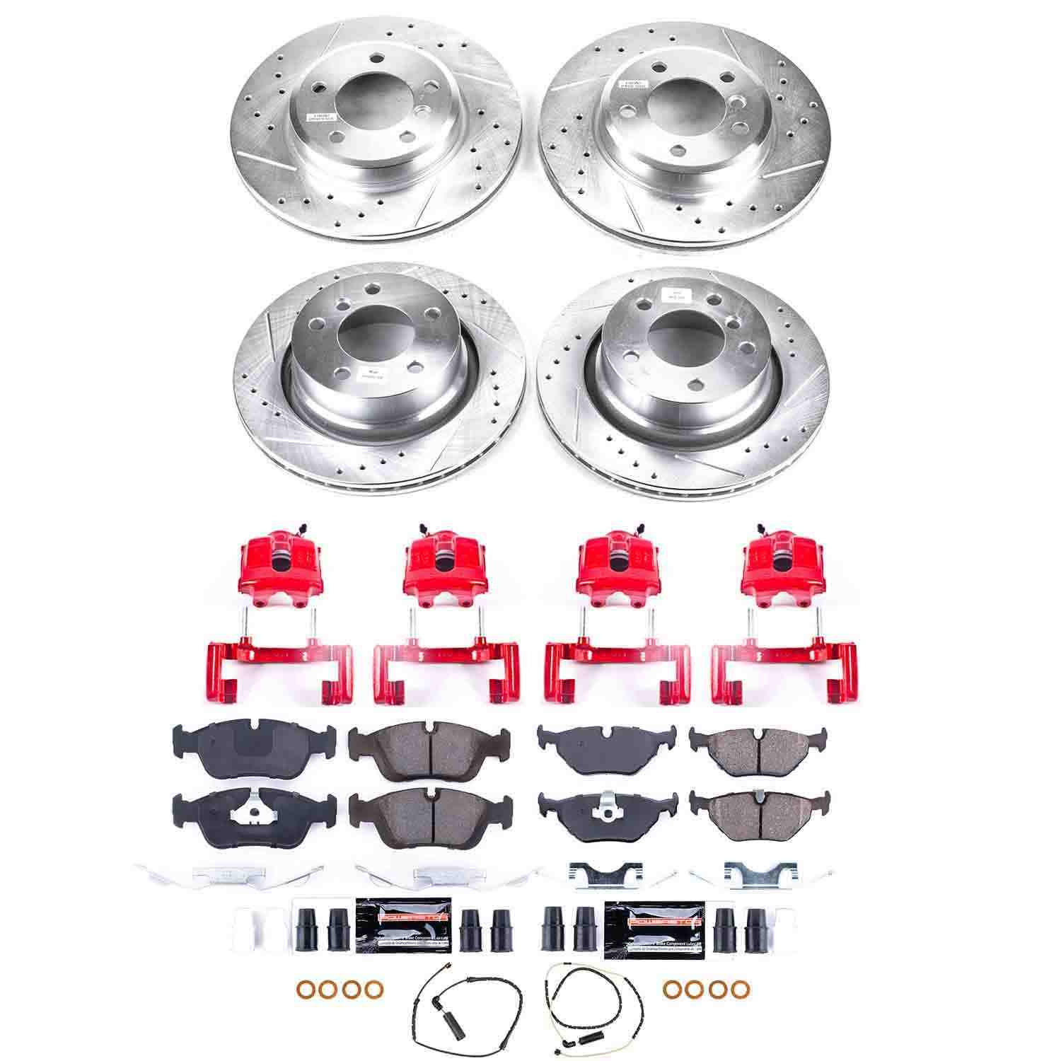 Power Stop 03-08 BMW Z4 Front & Rear Z23 Evolution Sport Brake Kit w/Calipers