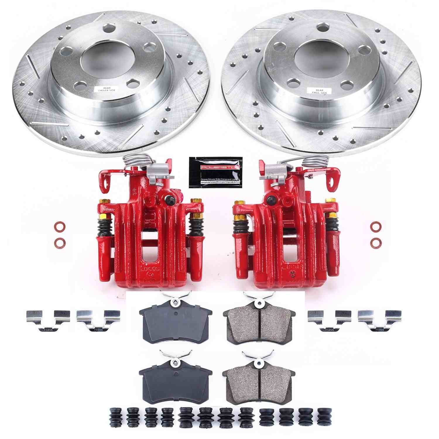 Power Stop 01-05 Audi Allroad Quattro Rear Z23 Evolution Sport Brake Kit w/Calipers