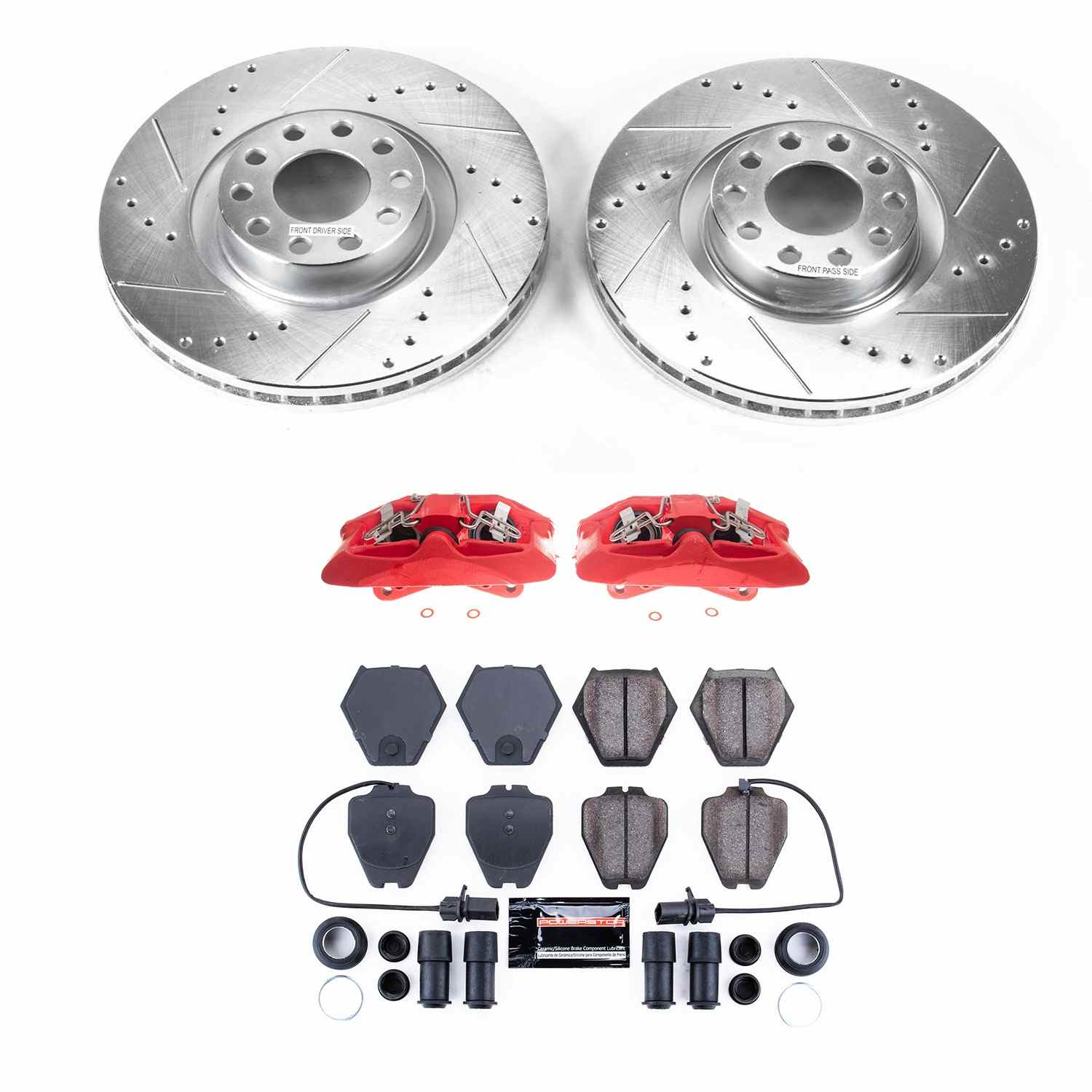 Power Stop 02-04 Audi A6 Quattro Front Z23 Evolution Sport Brake Kit w/Calipers