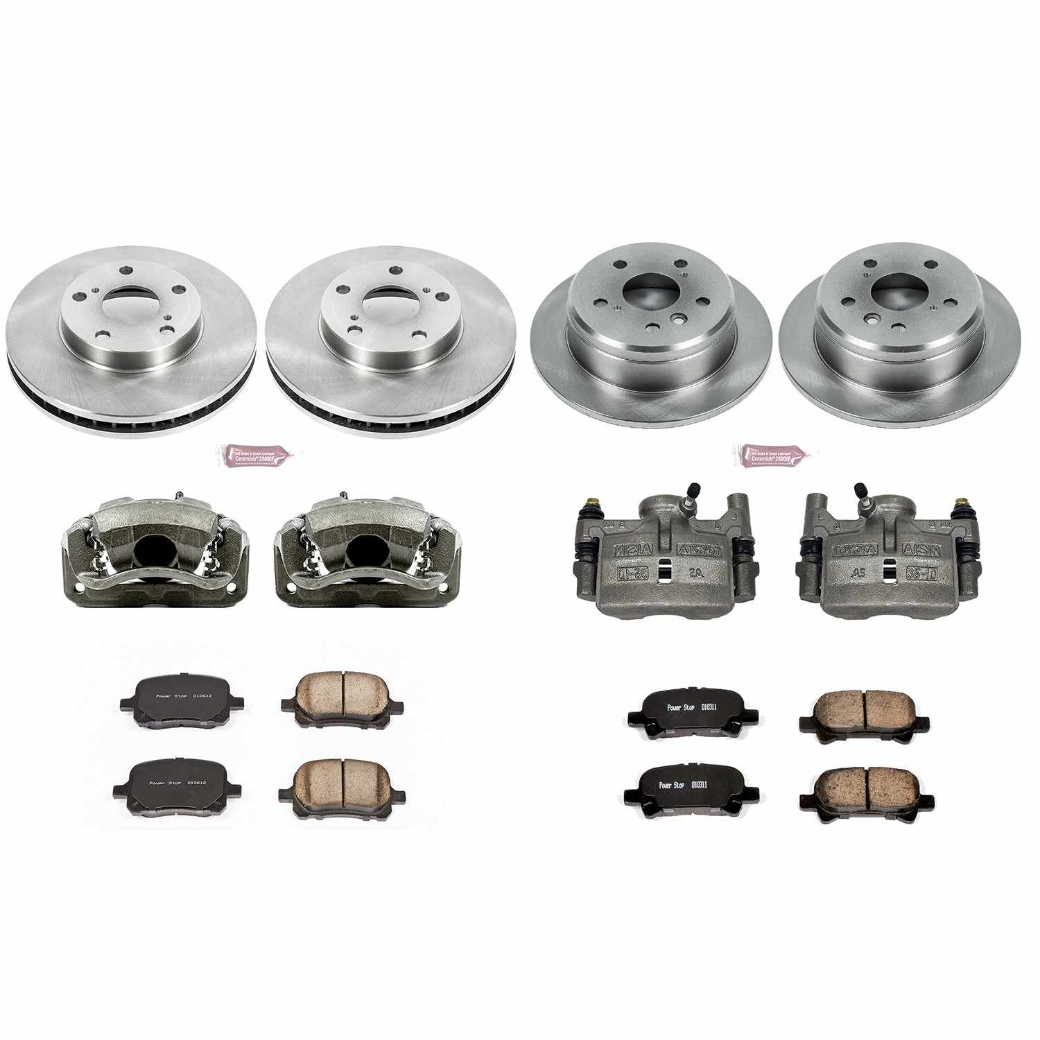 Power Stop 00-01 Toyota Camry Front & Rear Autospecialty Brake Kit w/Calipers