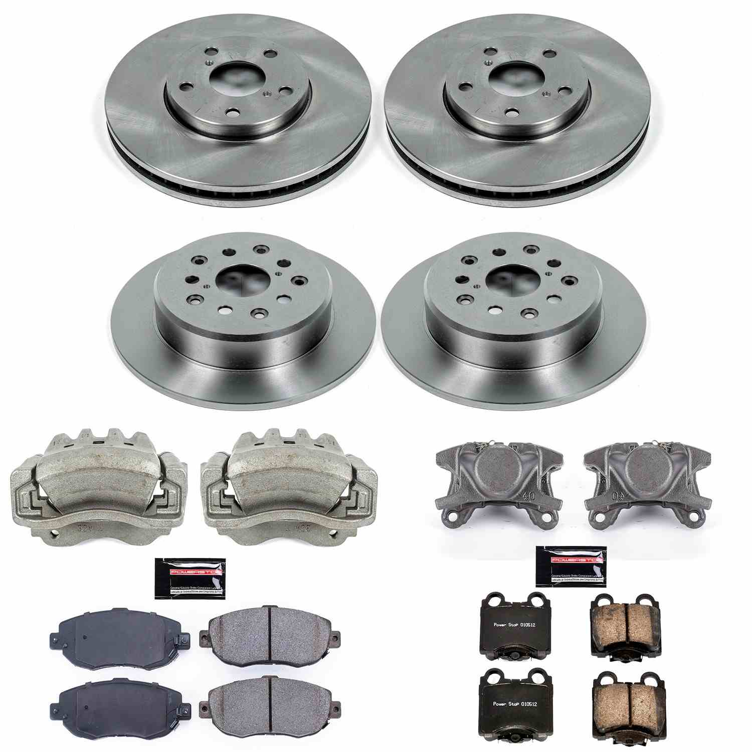 Power Stop 01-05 Lexus IS300 Front & Rear Autospecialty Kit w/Cals