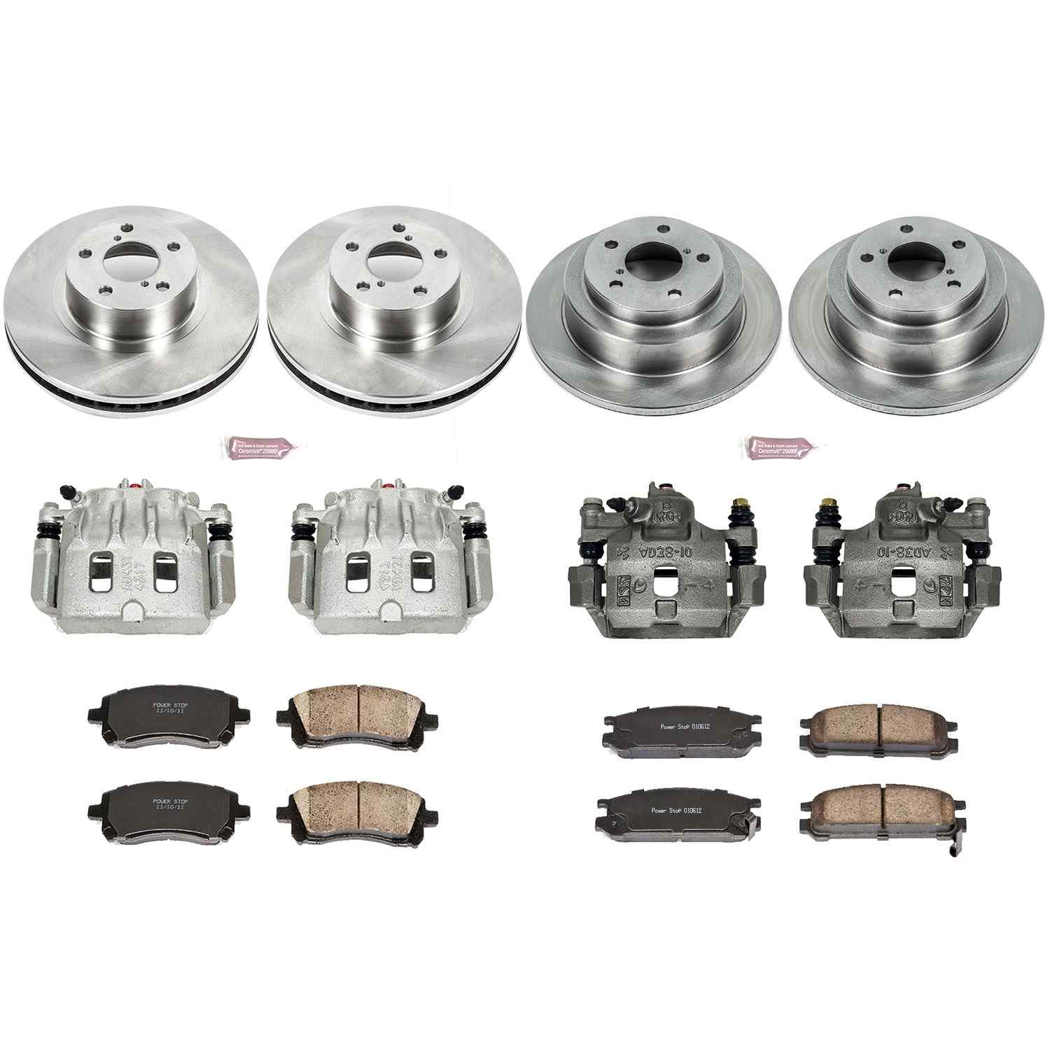 Power Stop 1998 Subaru Impreza Front & Rear Autospecialty Brake Kit w/Calipers