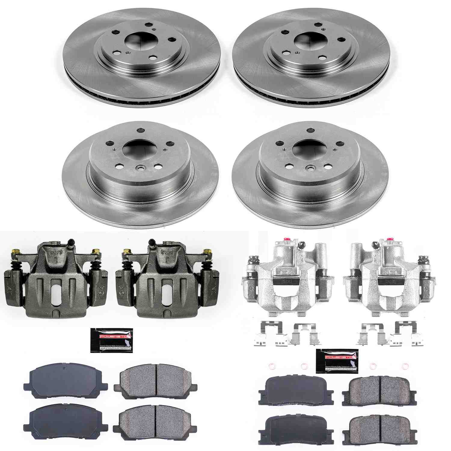 Power Stop 01-03 Toyota Highlander Front & Rear Autospecialty Brake Kit w/Calipers