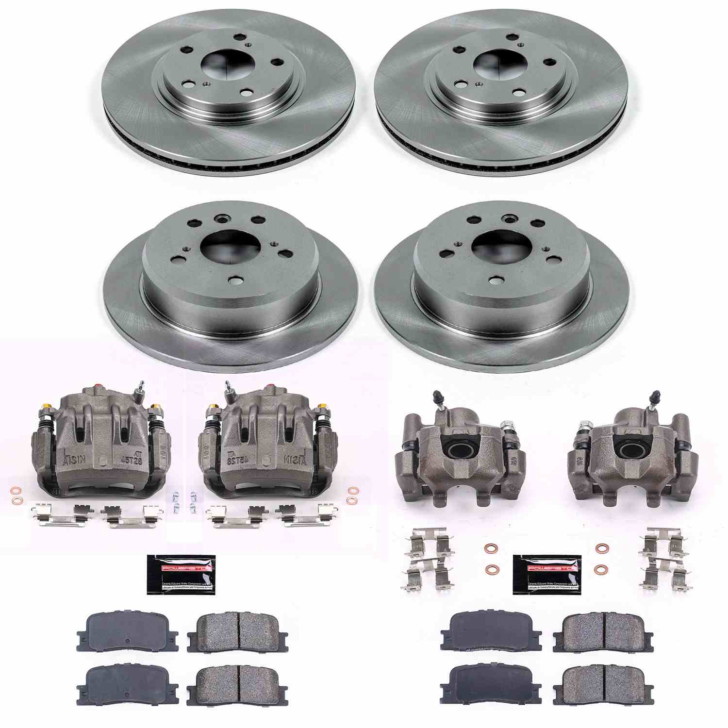 Power Stop 04-06 Lexus ES330 Front & Rear Autospecialty Brake Kit w/Calipers