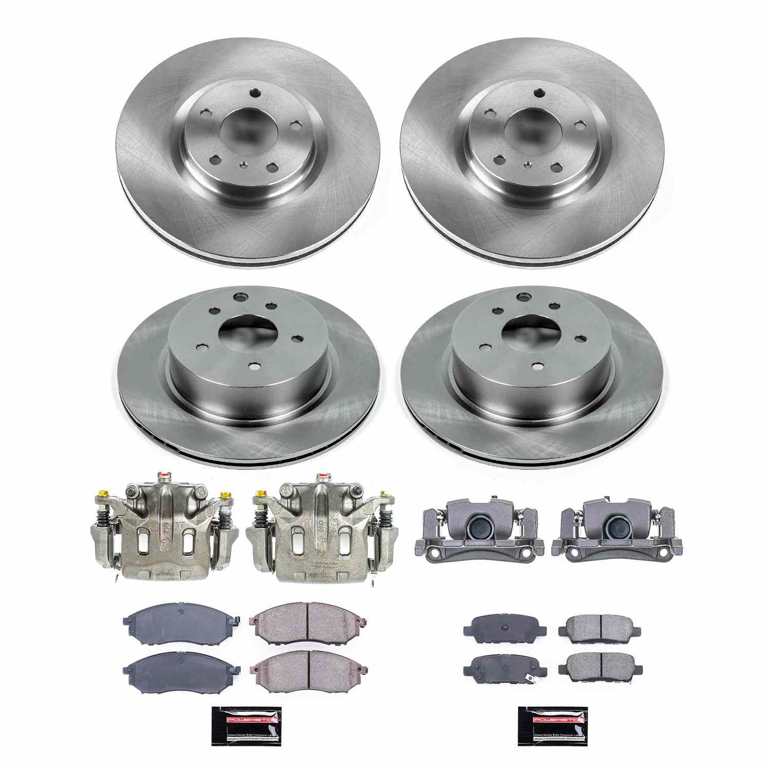 Power Stop 2013 Infiniti EX37 Front & Rear Autospecialty Kit w/Cals