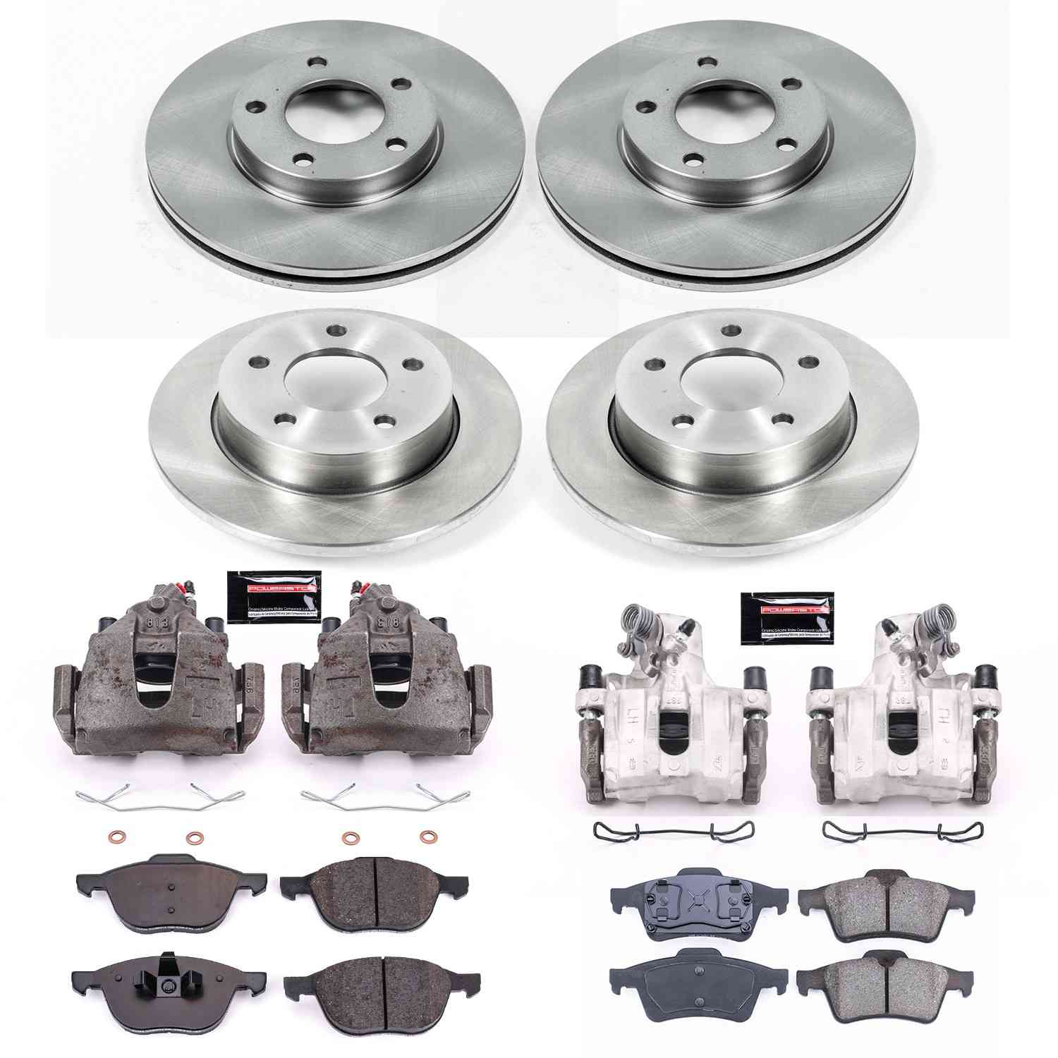 Power Stop 04-05 Mazda 3 Front & Rear Autospecialty Brake Kit w/Calipers