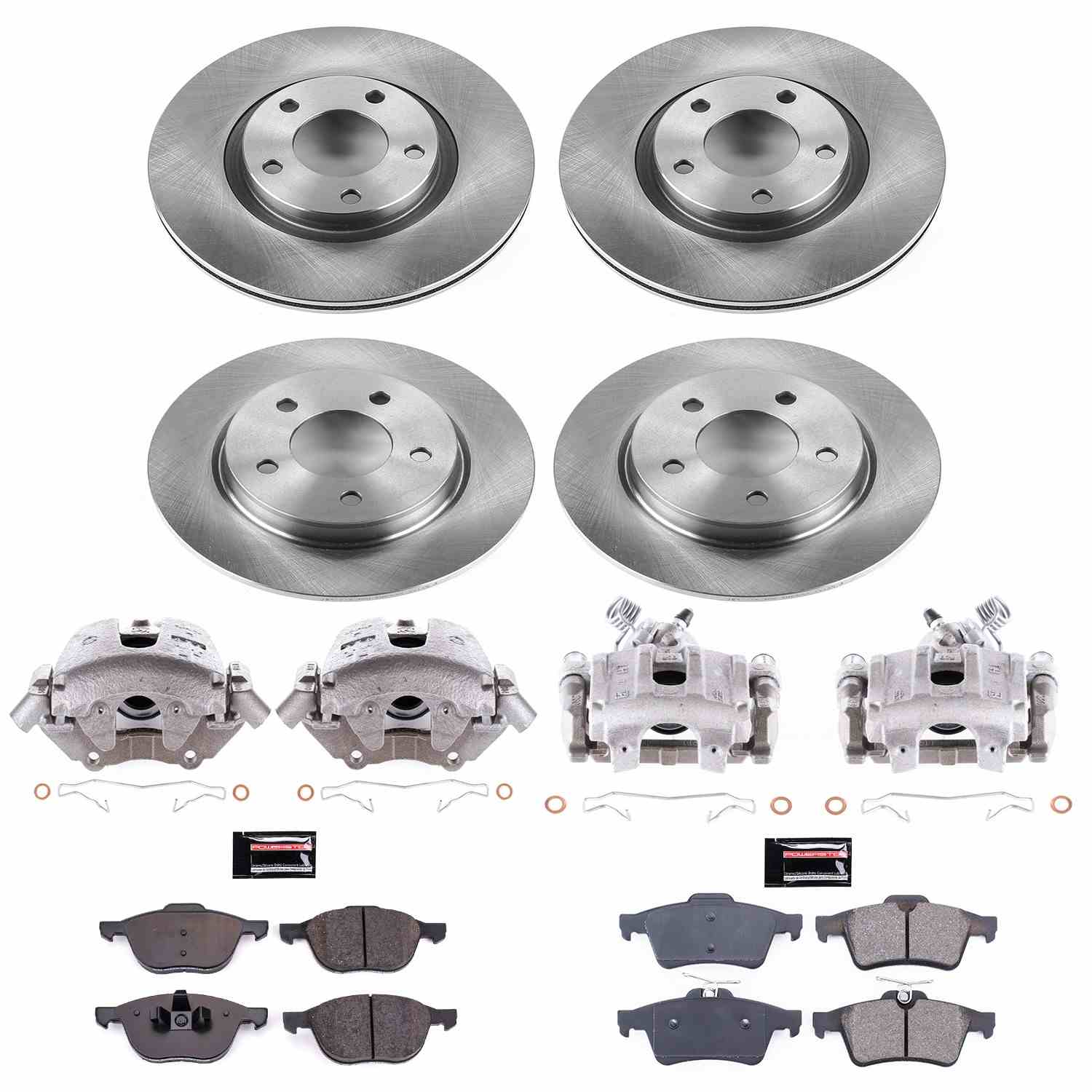 Power Stop 05-07 Mazda 3 Front & Rear Autospecialty Brake Kit w/Calipers