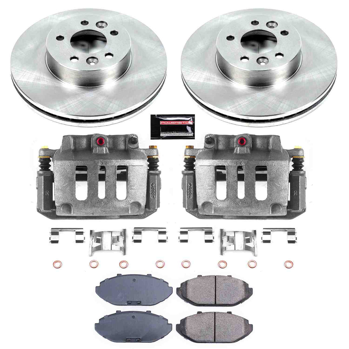 Power Stop 98-02 Ford Crown Victoria Front & Rear Autospecialty Kit w/Cals