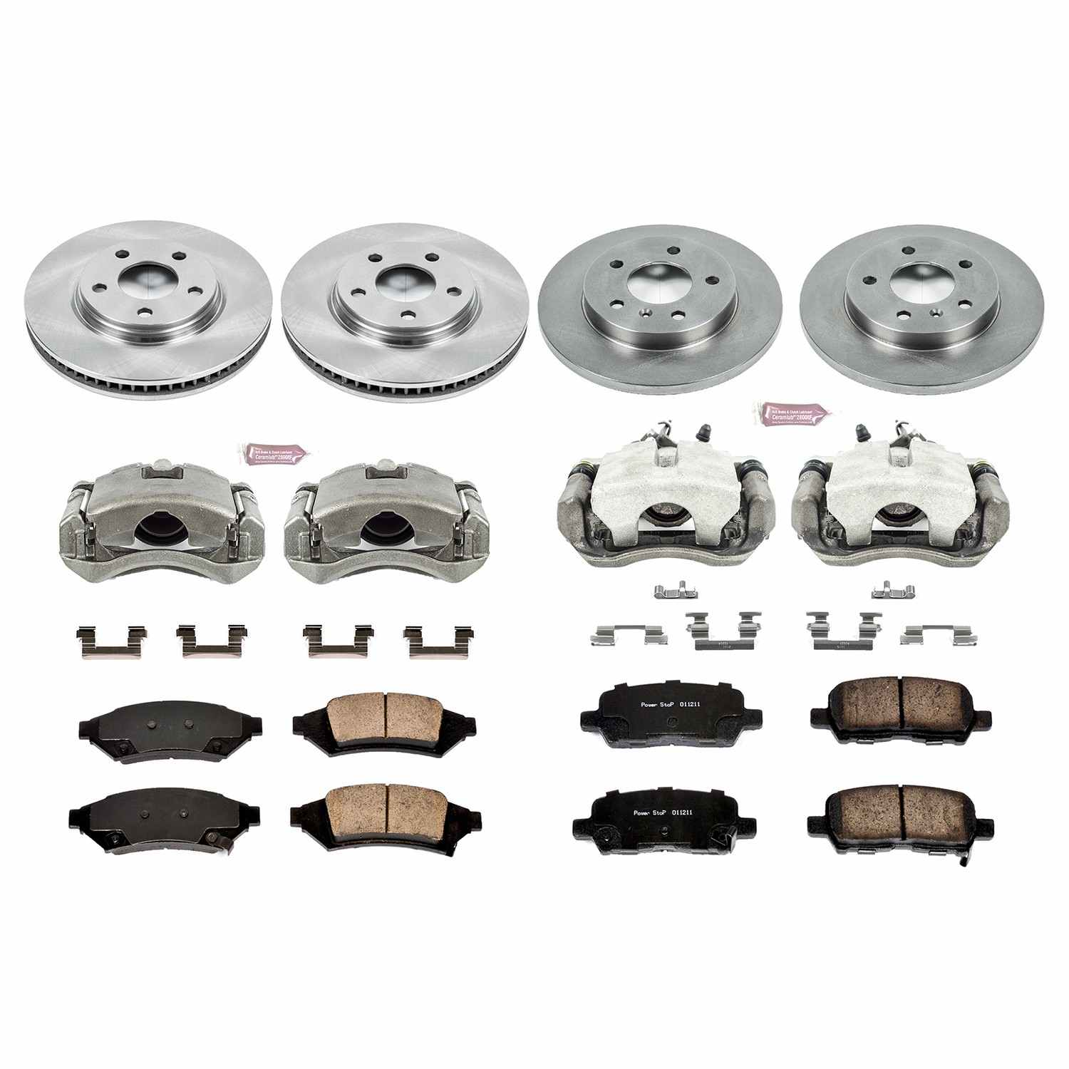 Power Stop 2004 Pontiac Grand Prix Front & Rear Autospecialty Brake Kit w/Calipers
